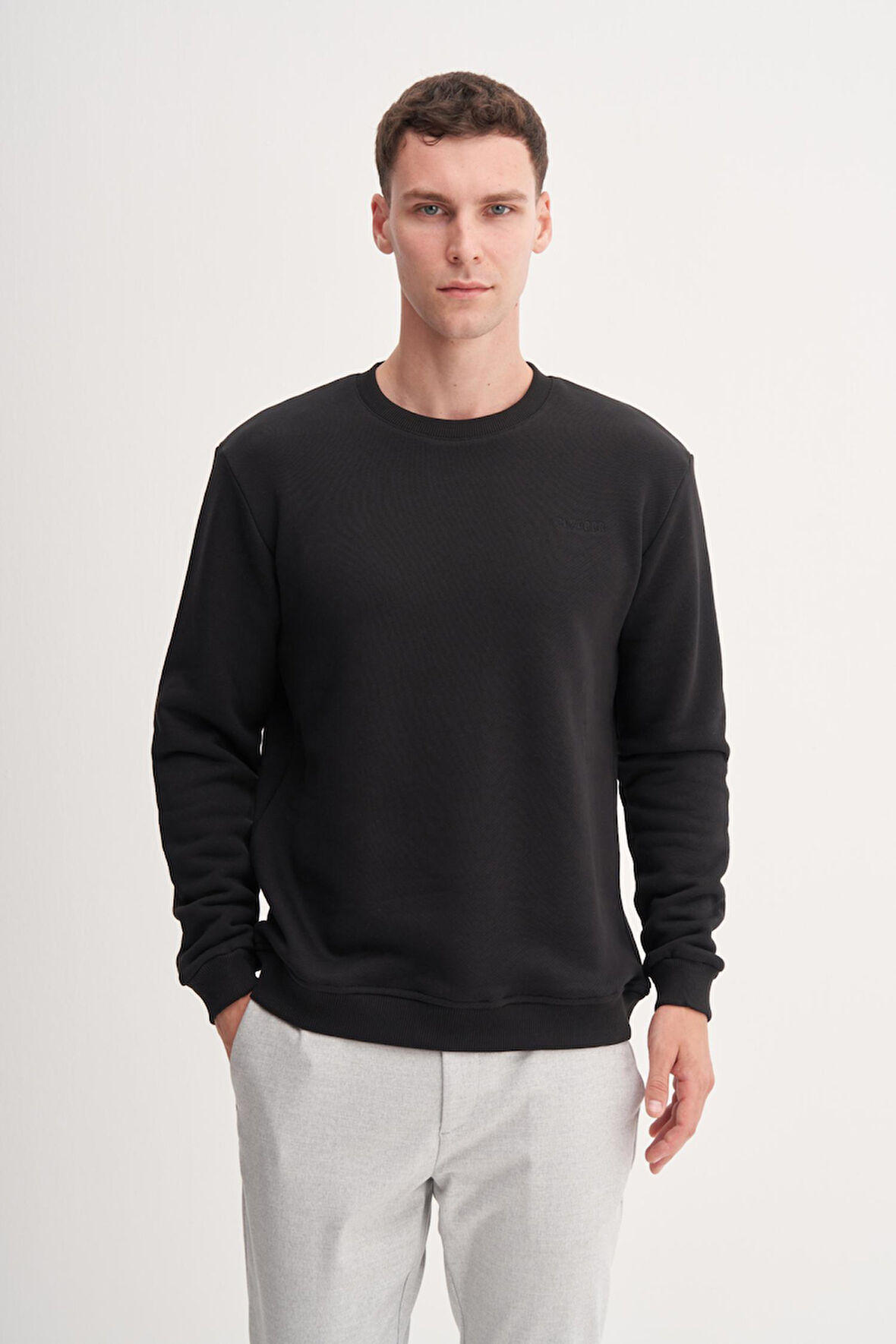 Cazador 54250 Erkek Bisiklet Yaka Sweatshirt