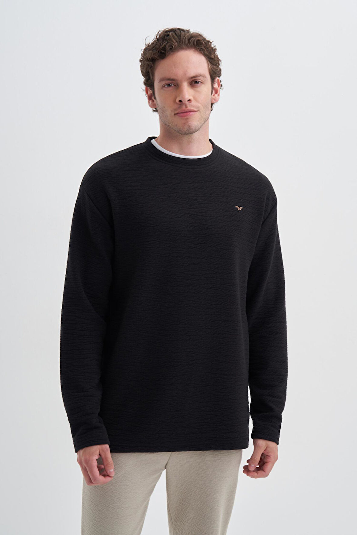 Cazador 50690 Erkek Bisiklet Yaka Sweatshirt