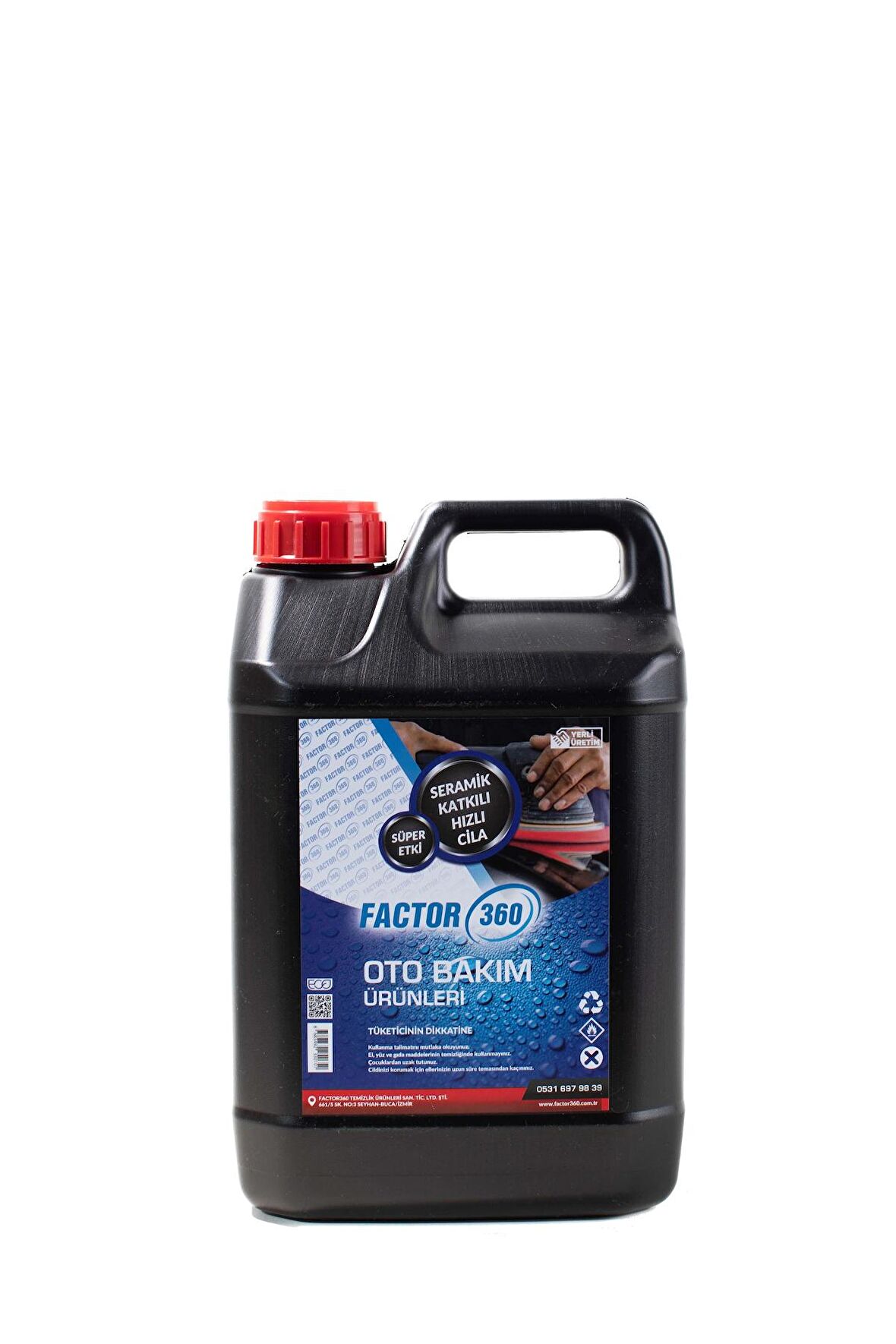 Factor360 Seramik Katkılı Hızlı Cila 5 Litre