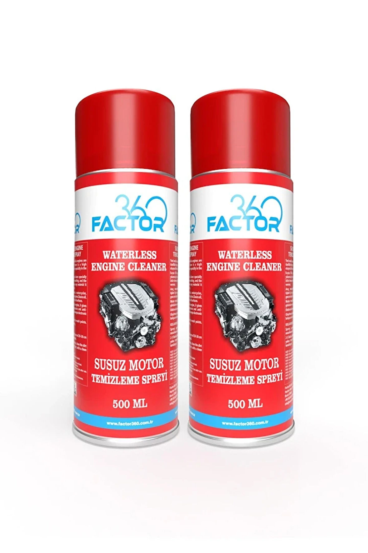 Susuz Motor Temizleme Spreyi - Waterless Engine Cleaning Spray 500ml 2 Adet