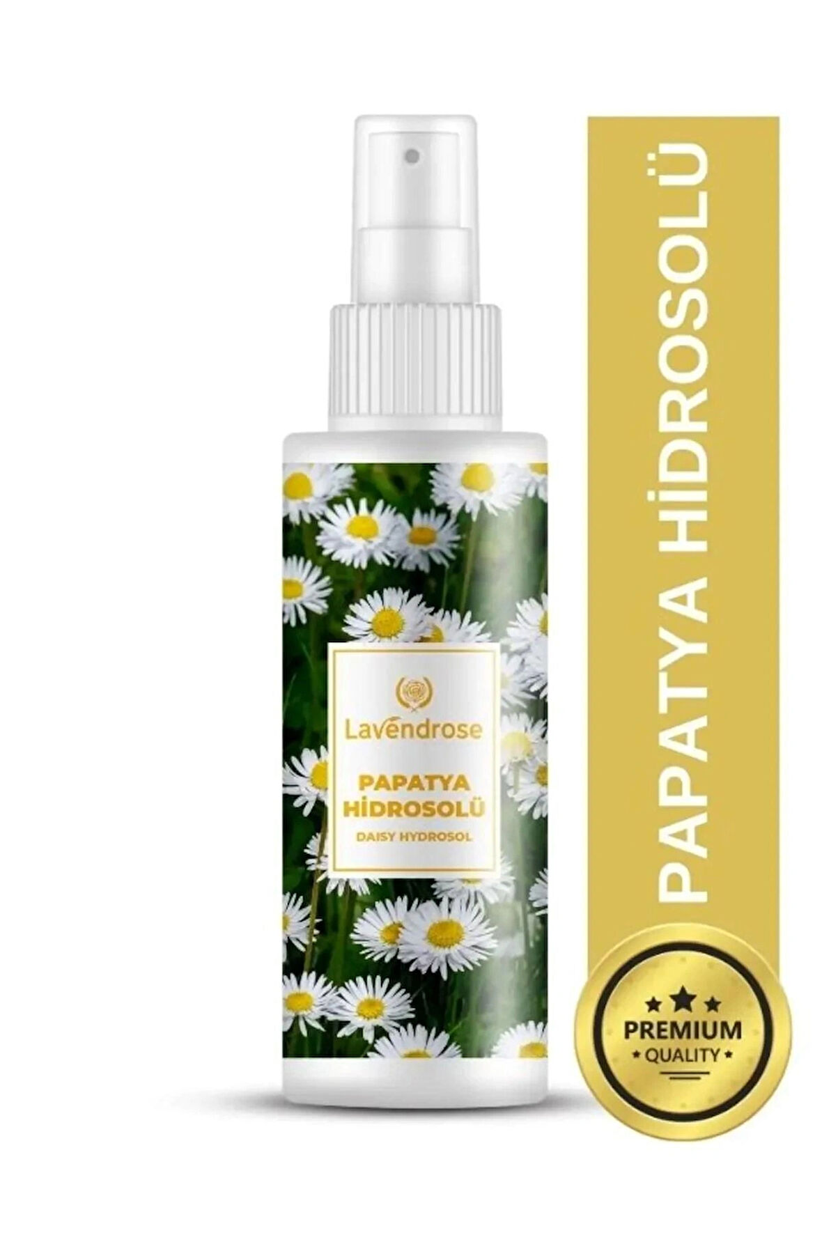 Lavendrose Papatya Hidrosolü Yağı Alınmamış 100ml- %100 Doğal Saç Açıcı Sprey