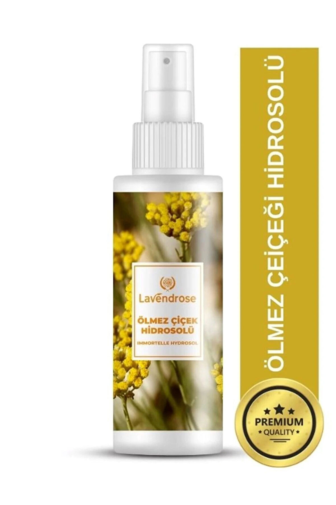 Lavendrose Akne Ve Karşıtı Ölmez Çiçek Hidrosolü 100 ml Anti Aging Cilt Bakım Tonik Ve %100 Saf
