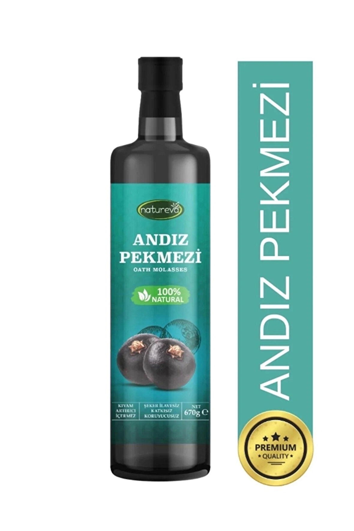 NATUREVA Andız Pekmezi Şeker ilavesiz 670 gr %100 doğal