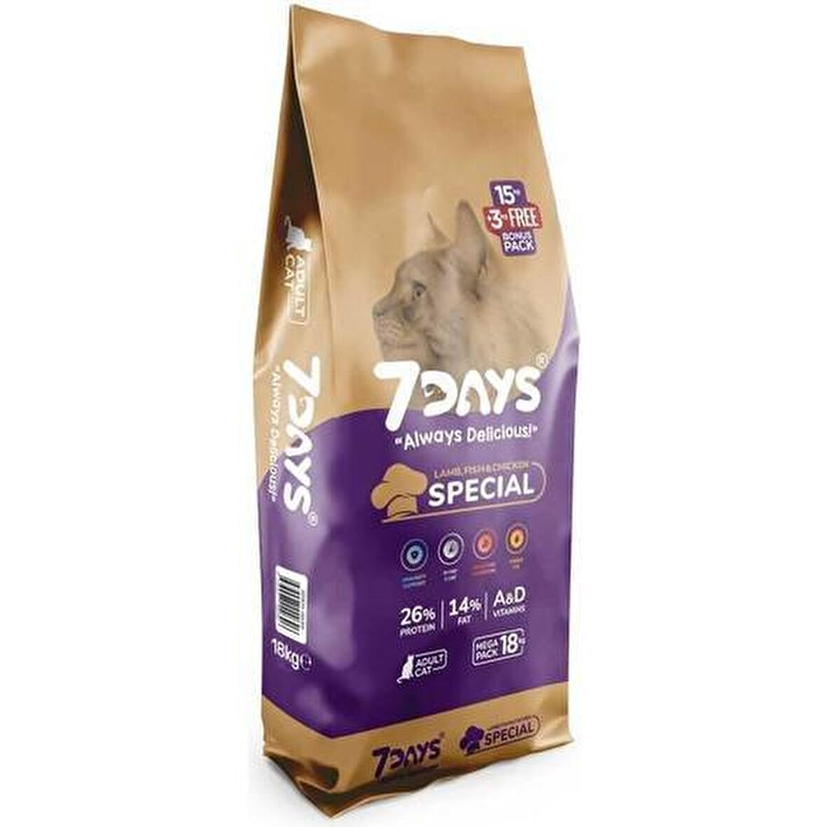 7 Days Special Yetişkin Kedi Maması 18 Kg