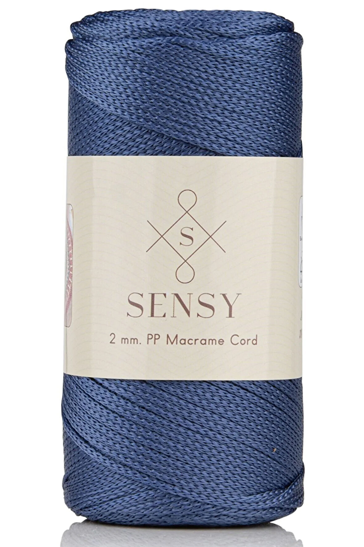 2 Mm - 200 gr Polyester Makrome Ipi Kot Mavisi 230 M Polyester Makrome Ip Supla Ip Ve Çanta Ipliği