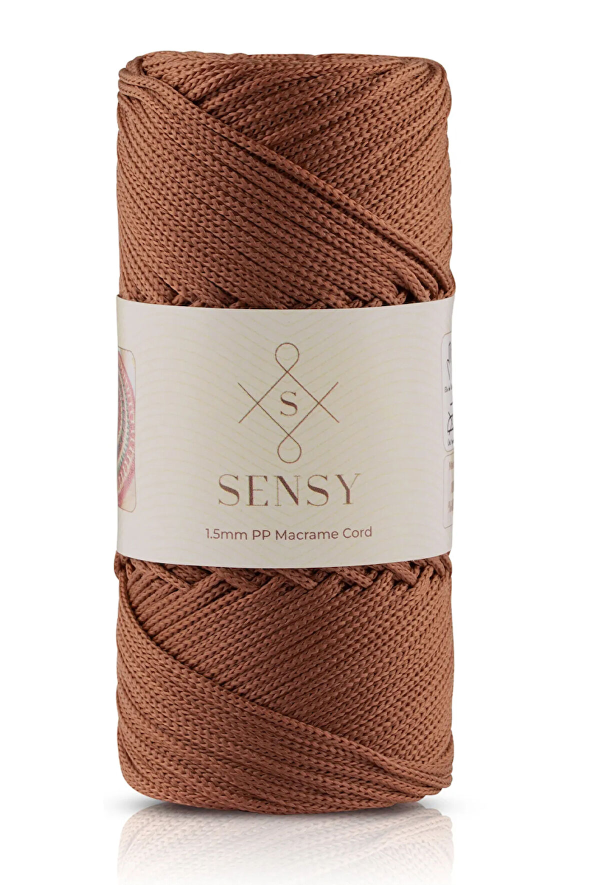 1.5 Mm - 100 gr Polyester Makrome Ipi Bakır 150 M Polyester Makrome Ip Supla Ip Ve Çanta Ipliği