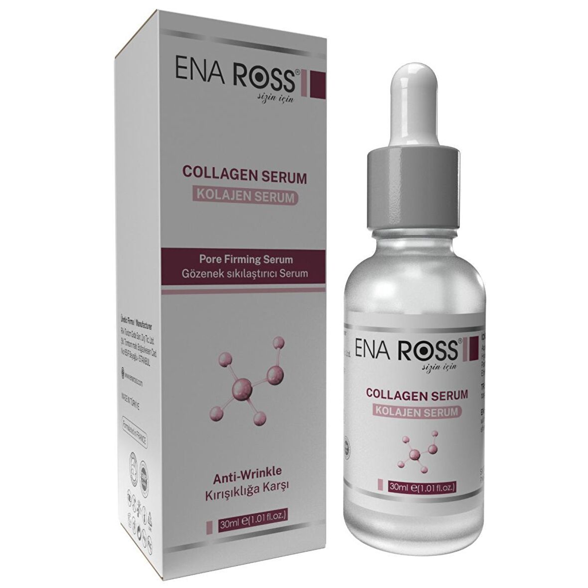 Ena Ross Yaşlanma Karşıtı Mineral Kolajen 30 Yaş + Gece-Gündüz Yüz Serumu 30 ml 