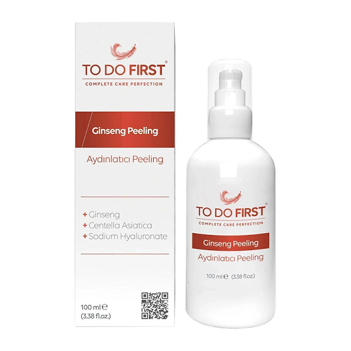 TO DO FIRST Ginseng Özlü Aydınlatıcı Yüz Peelingi 100 ML