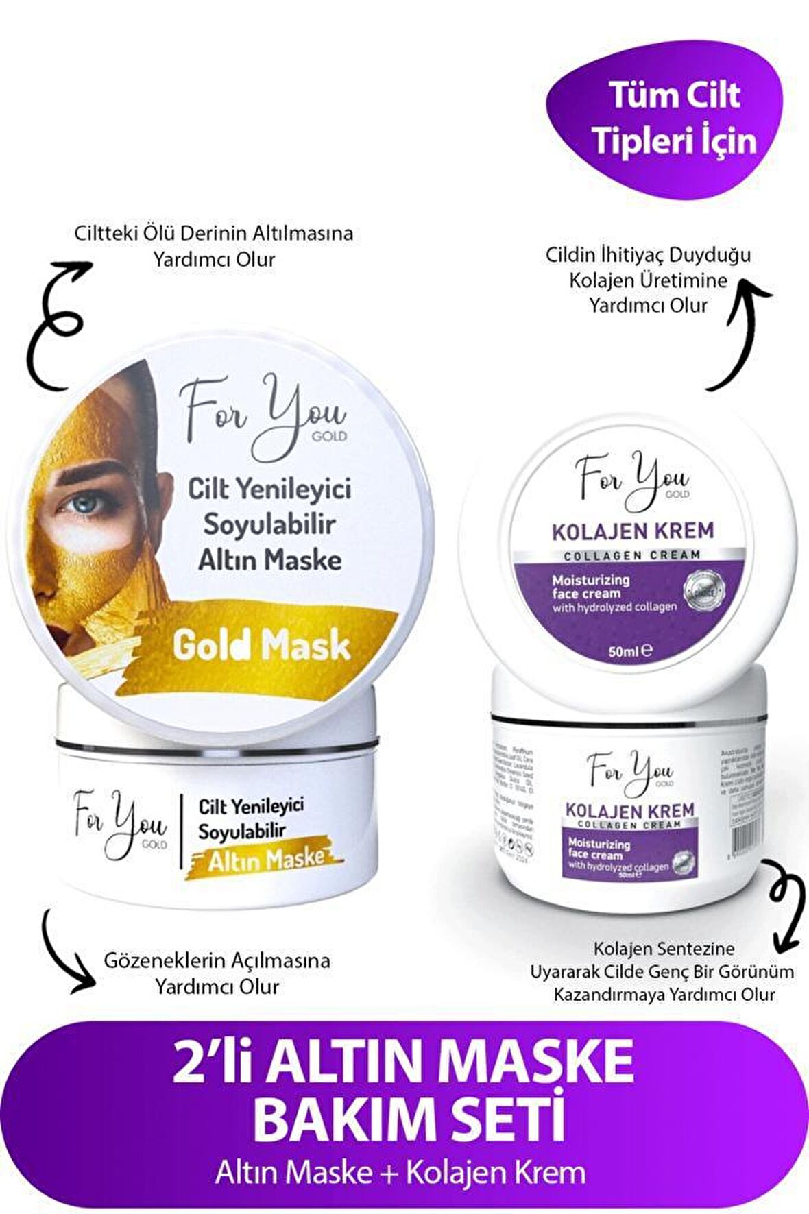 Altın Maske Anti Aging Mucize & Yaşlanma Karşıtı Kolegen Krem