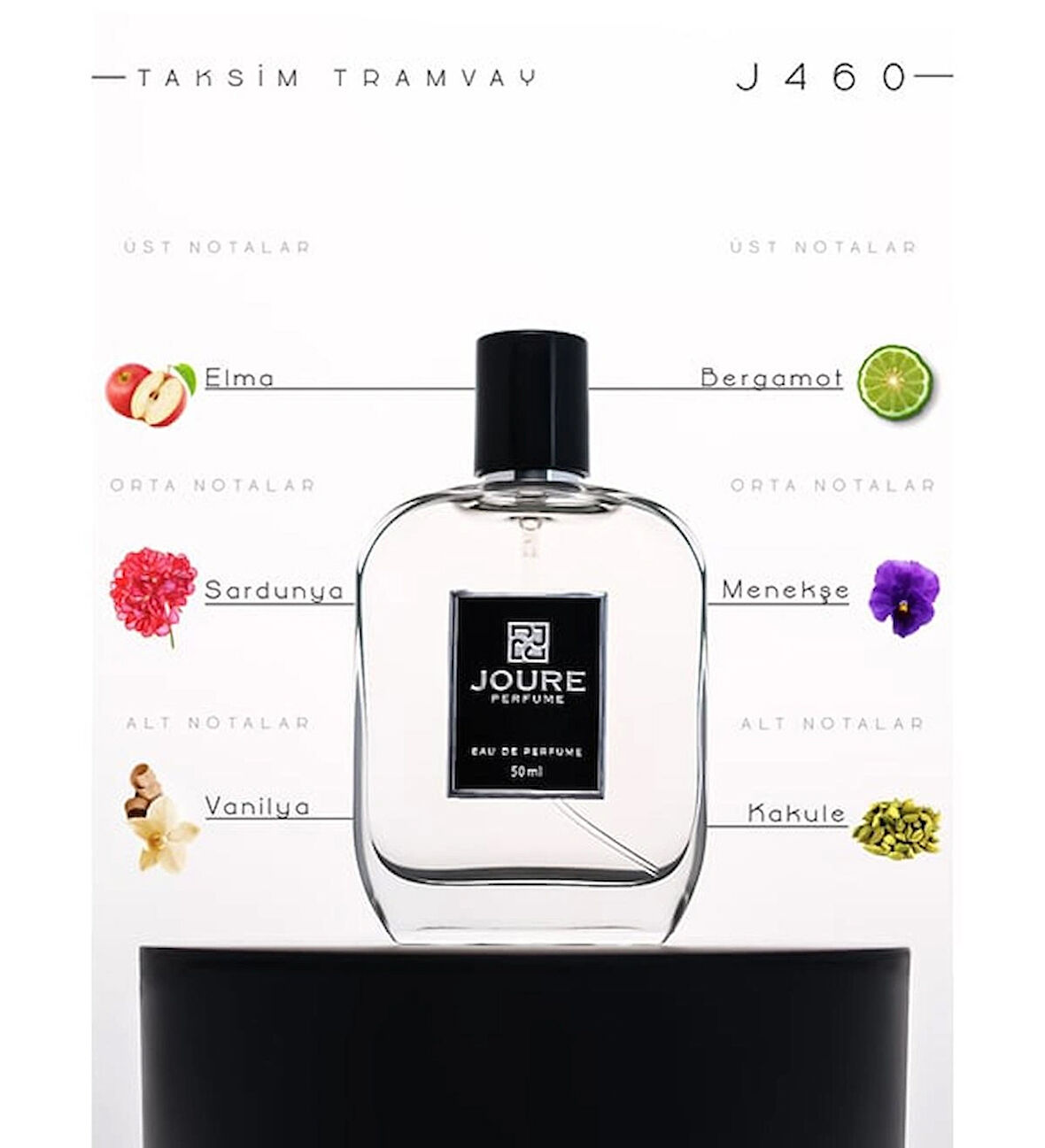 Joure J460 - Sıcak Baharatlar Vanilya Lavanta Kokulu Kalıcı Parfüm