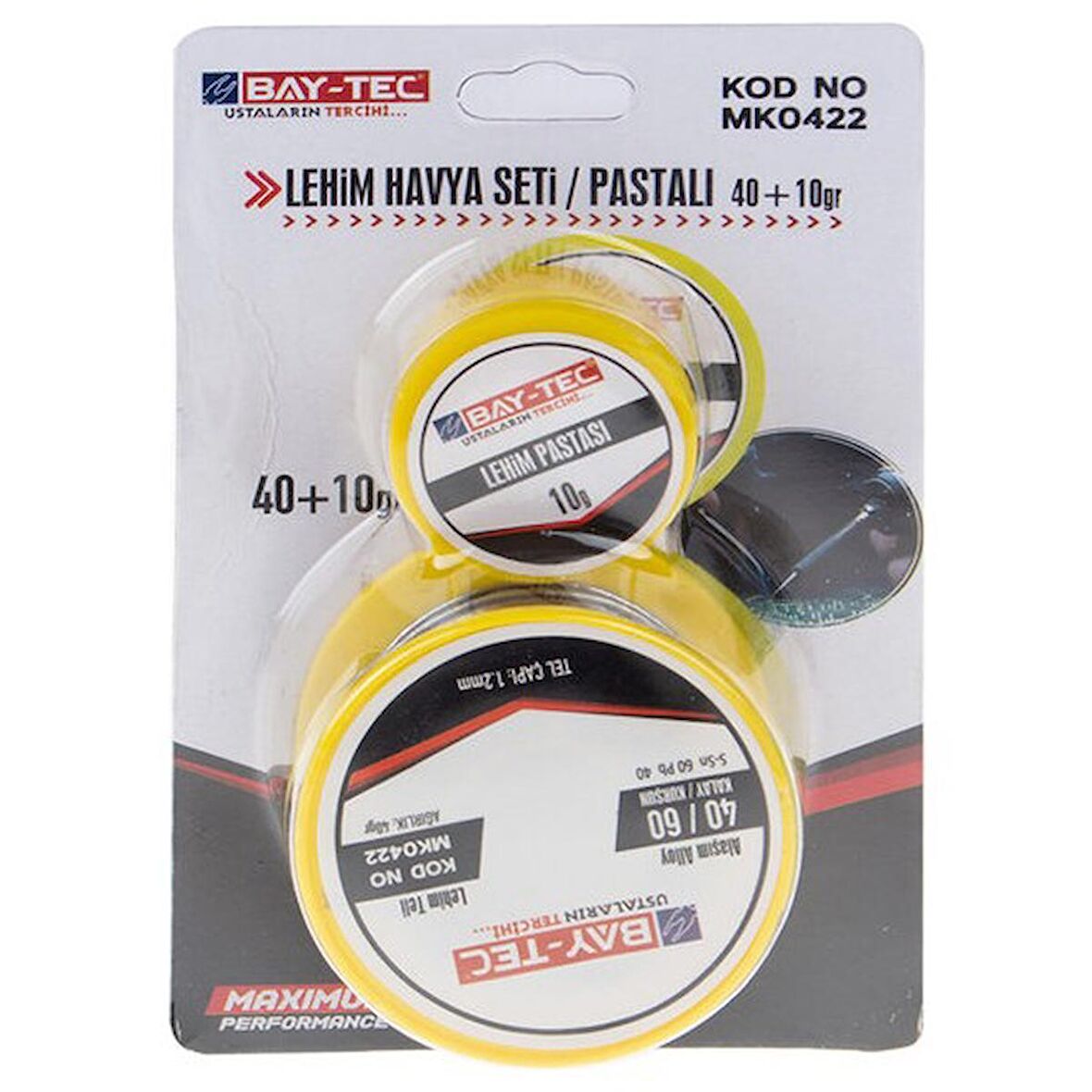 Bay-Tec MK0422 Lehim Havya Seti Pastalı 40+10 gr