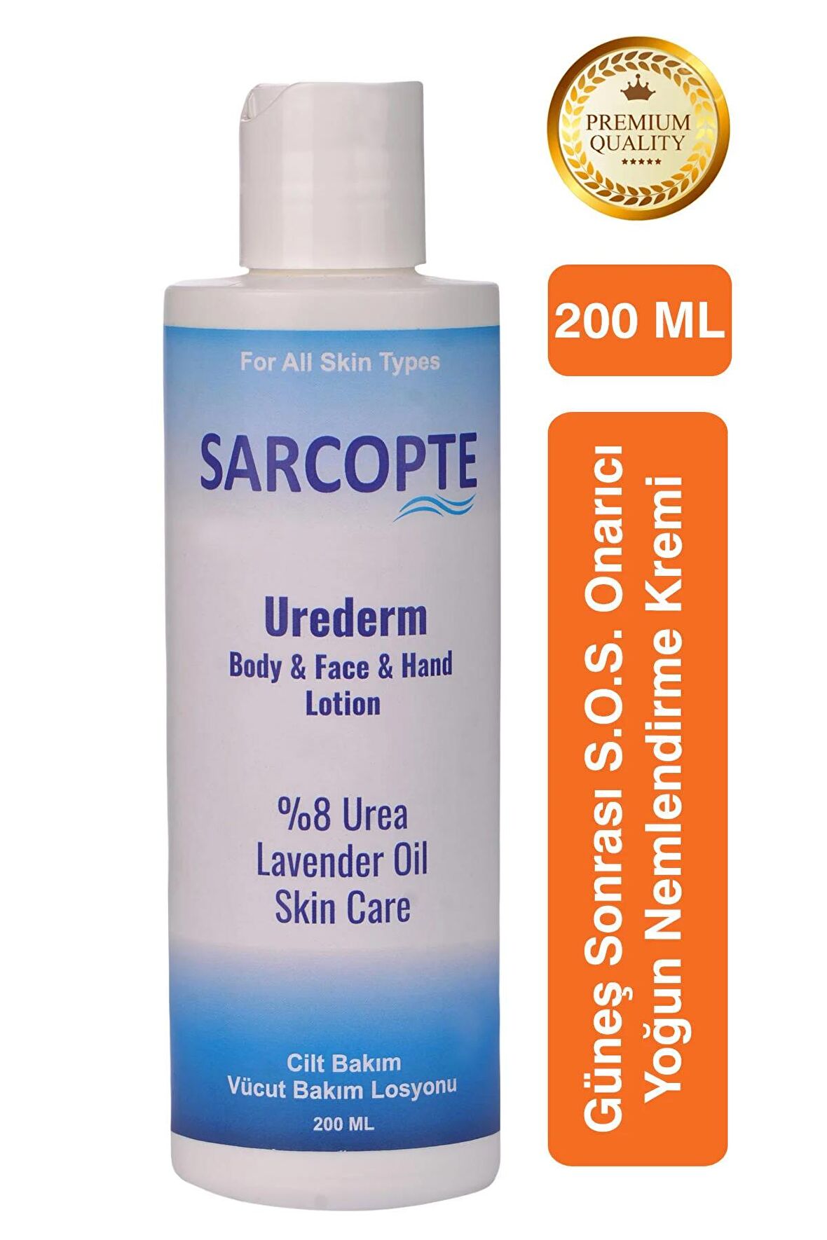 Urederm Güneş Sonrası S.O.S. Onarıcı Yoğun Nemlendirici Krem - 200 ml