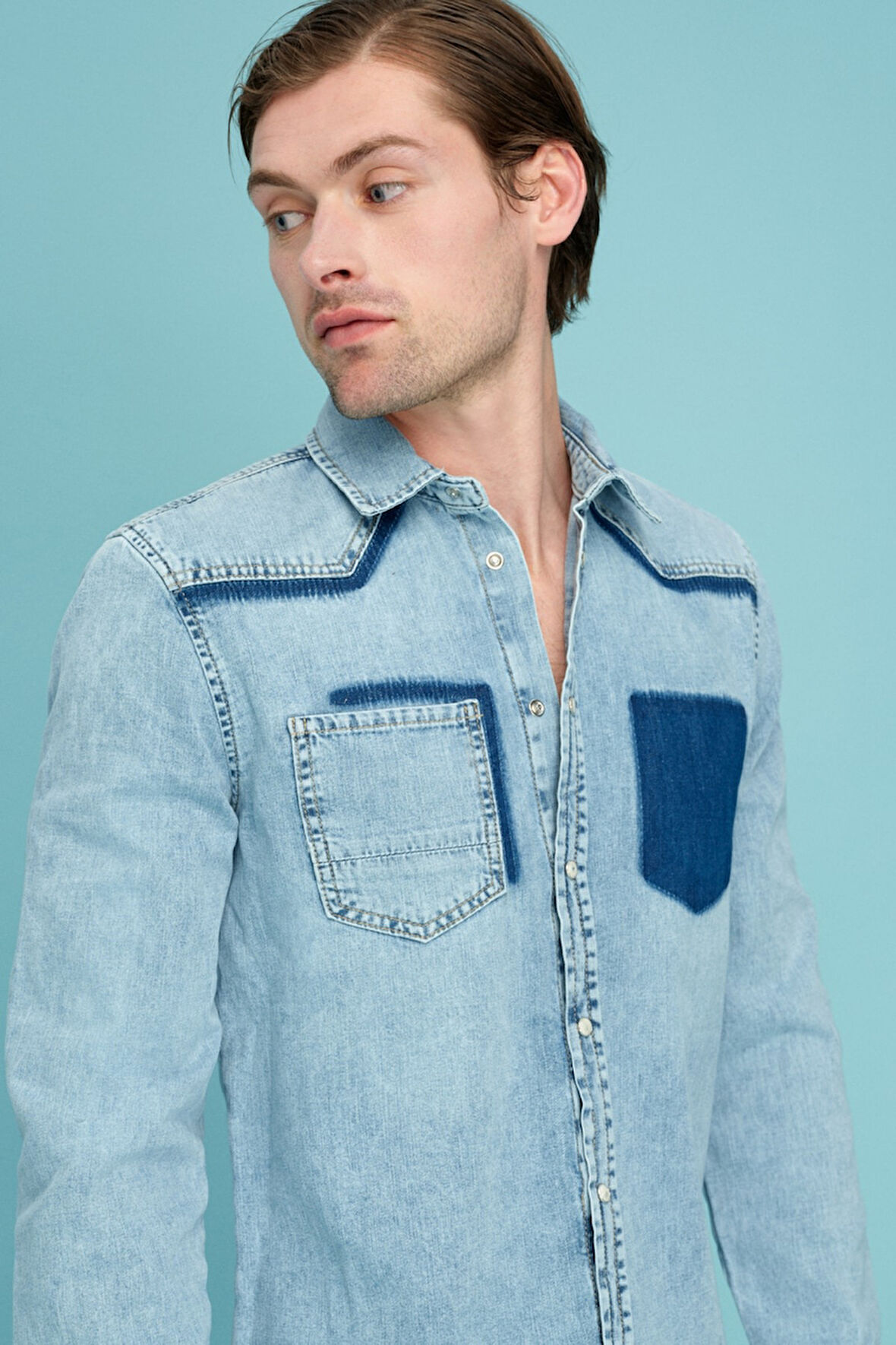 Loft Slim Fit Erkek Gömlek Uzun Kol