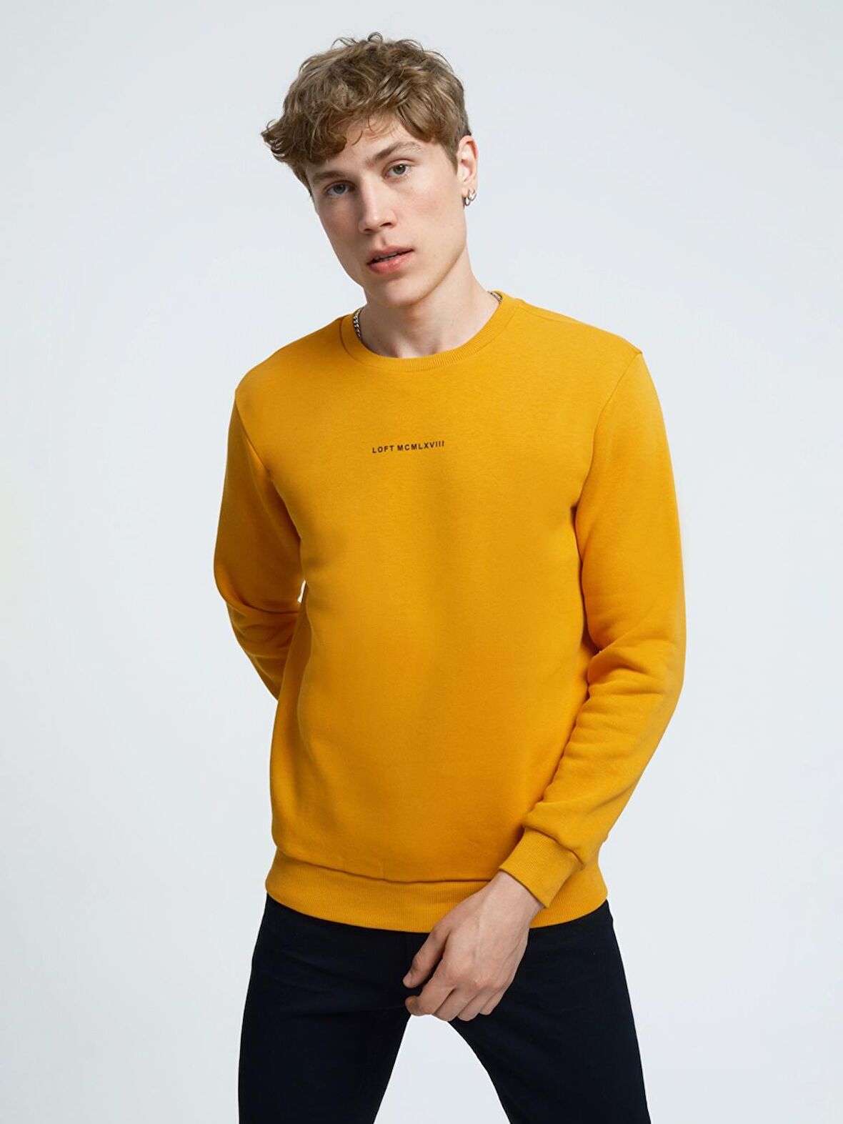 LF2034268 Loft Erkek Sweat SAFRAN YELLOW