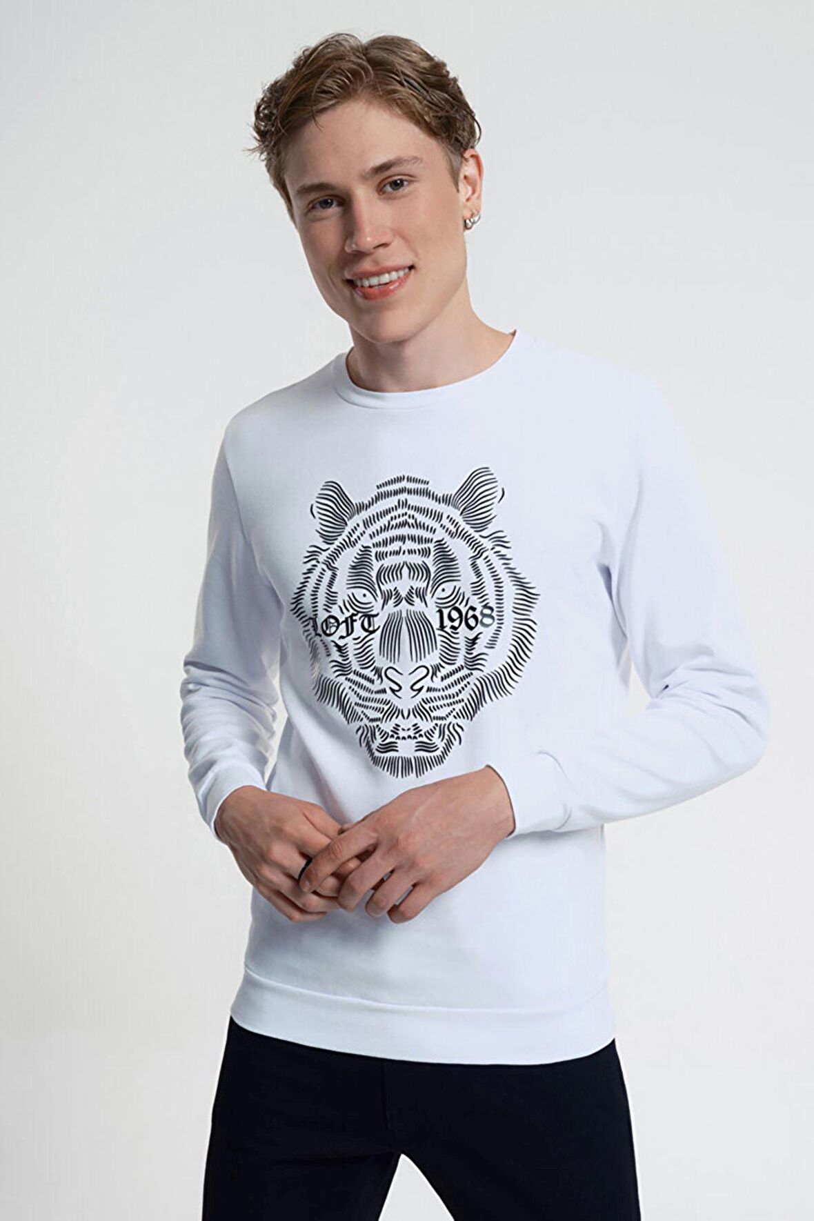 LF2030214 Loft Erkek Sweat WHITE