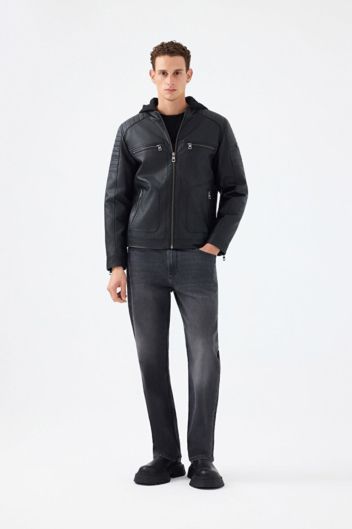 Loft Erkek Suni Deri Ceket LF2040821