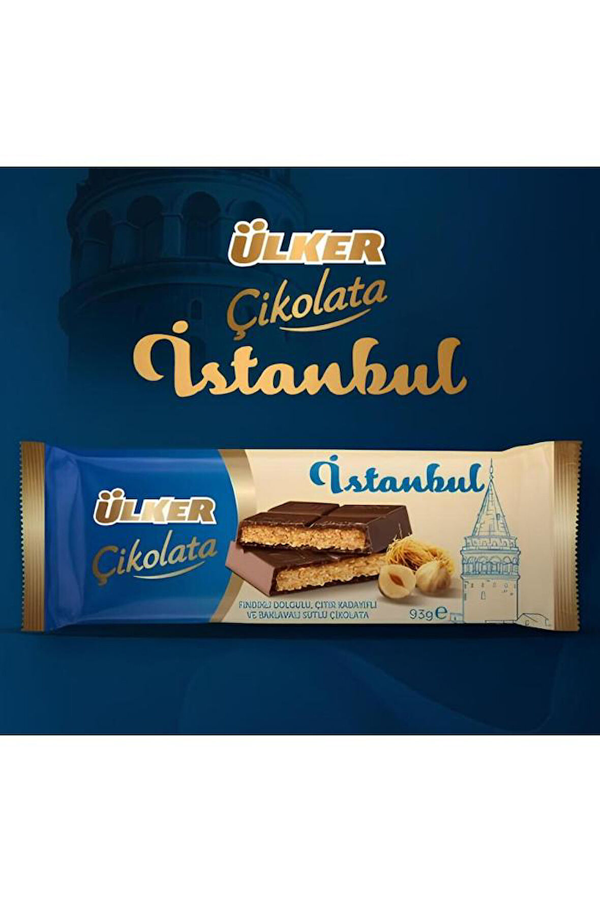 Ülker Çikolata İstanbul Fındıklı Çıtır Kadayıflı 93 G