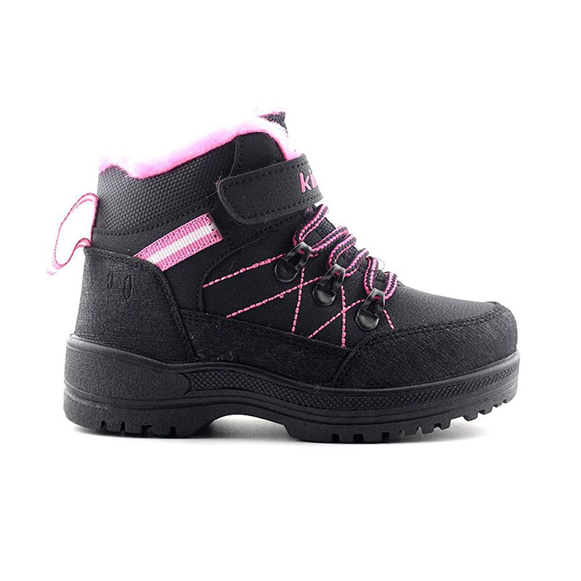 Kinetix Mars Hi 2Pr Çocuk Spor Ayakkabı Siyah Fuşya