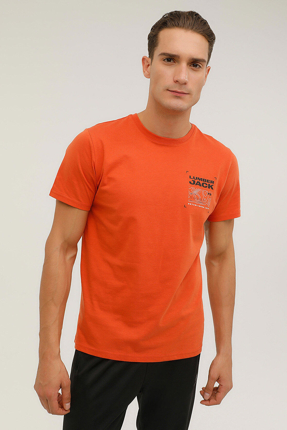 M-CG536 PULSAR T-SHIRT 2P Turuncu Erkek Kısa Kol T-Shirt