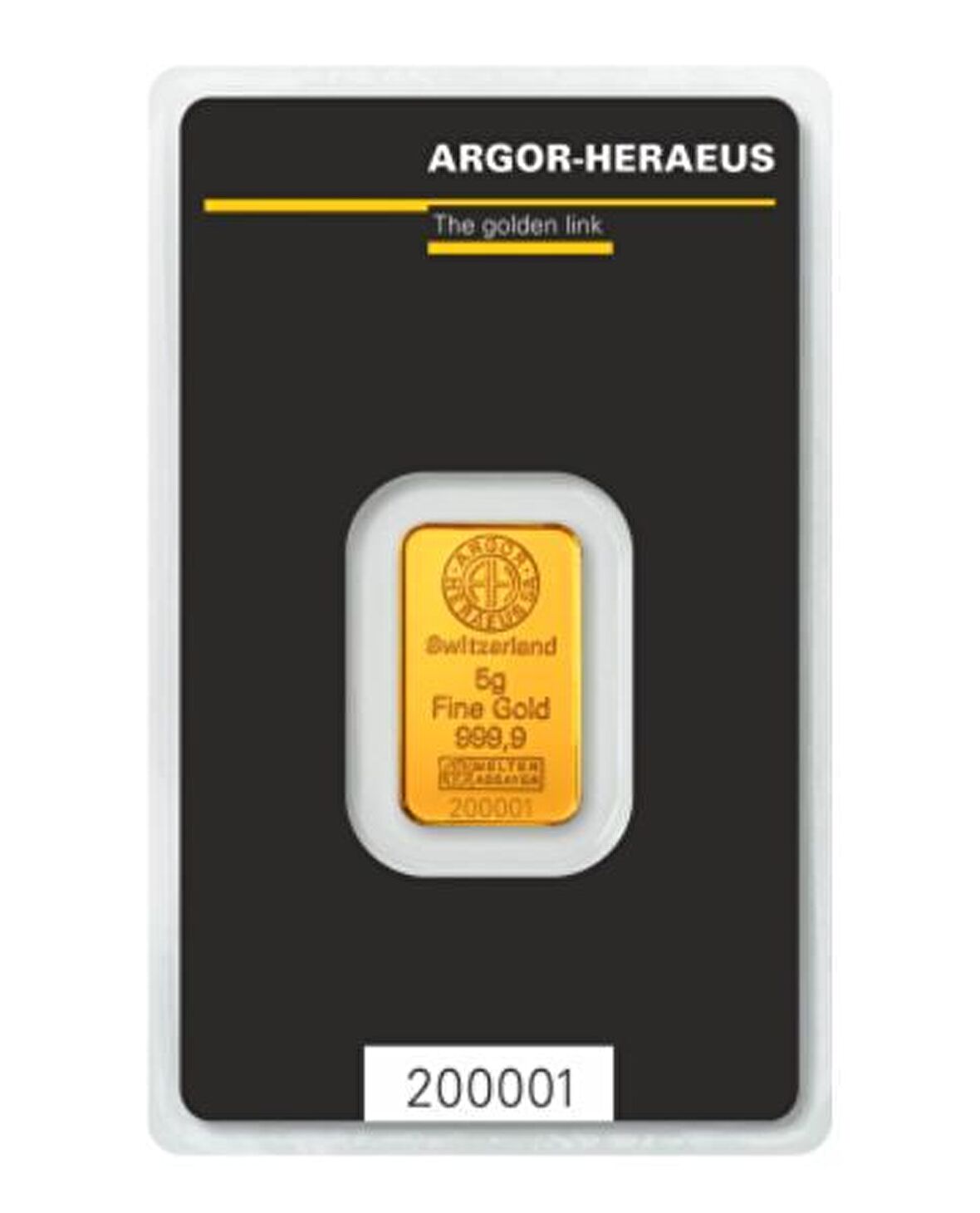5g Gold Bar | Argor-Heraeus | Kinebar