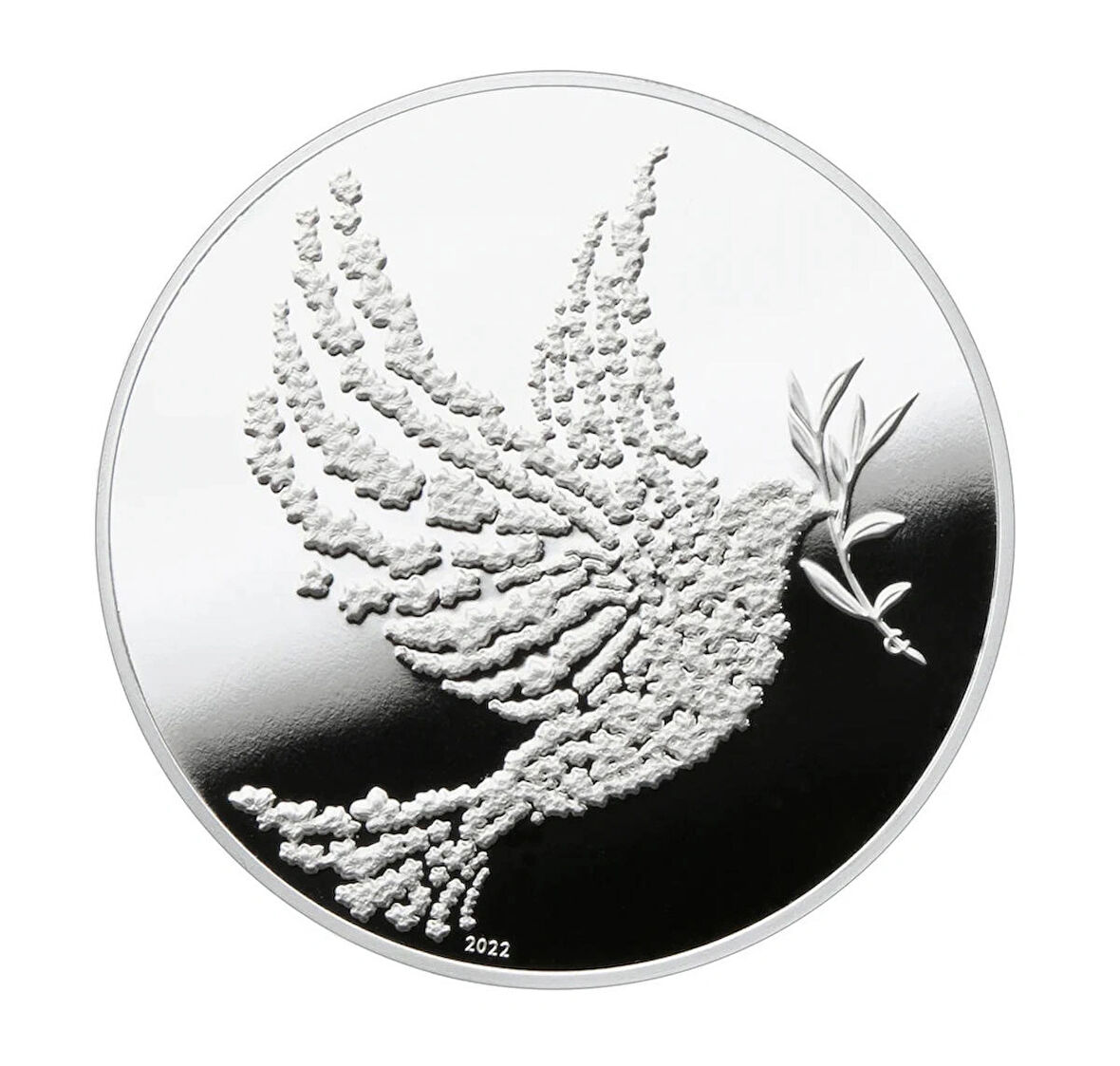 AgaKulche Peace Dove 1 Ons Gümüş Sikke Coin