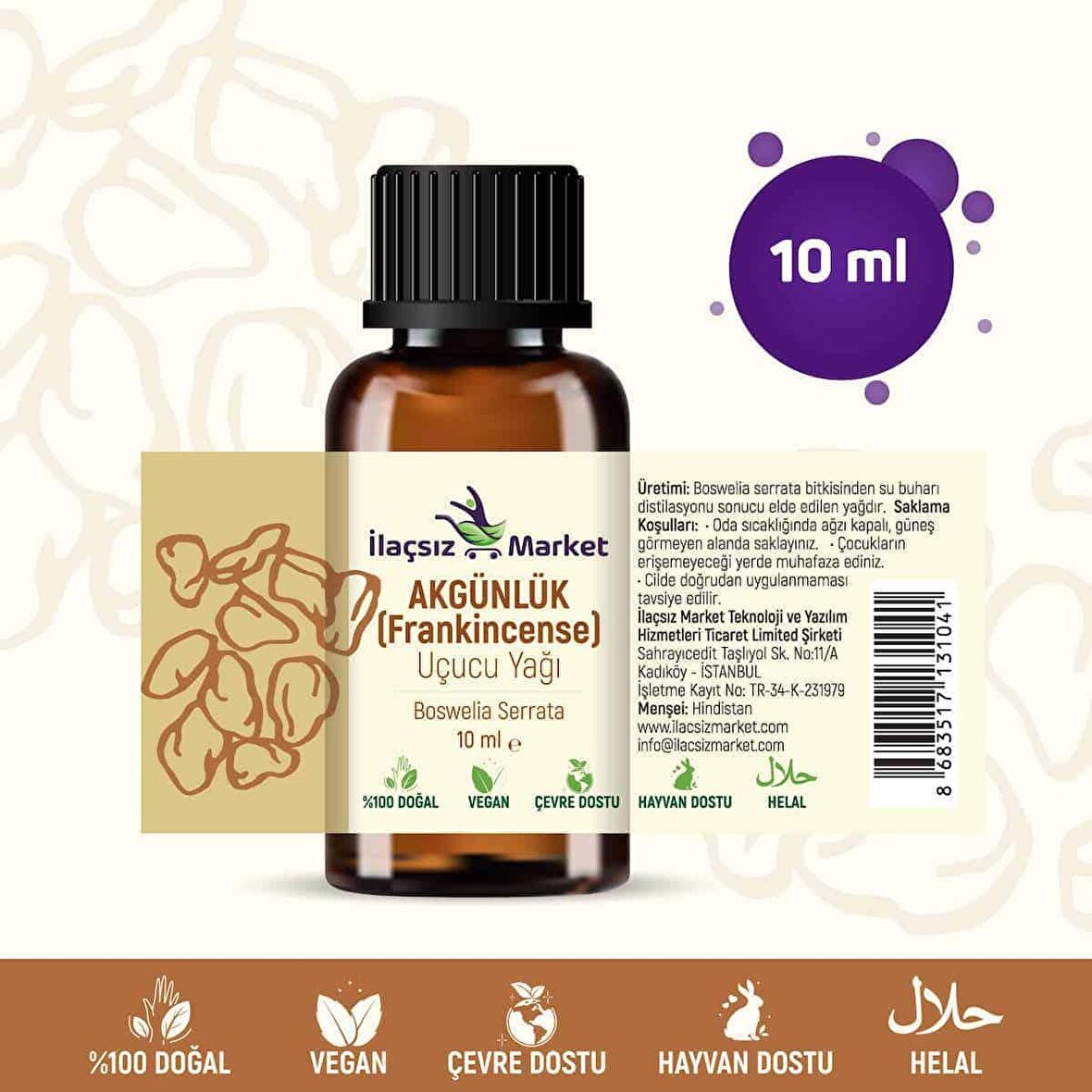 Buhur Yağı / Akgünlük Yağı (Frankincense Yağı) / 10 ml