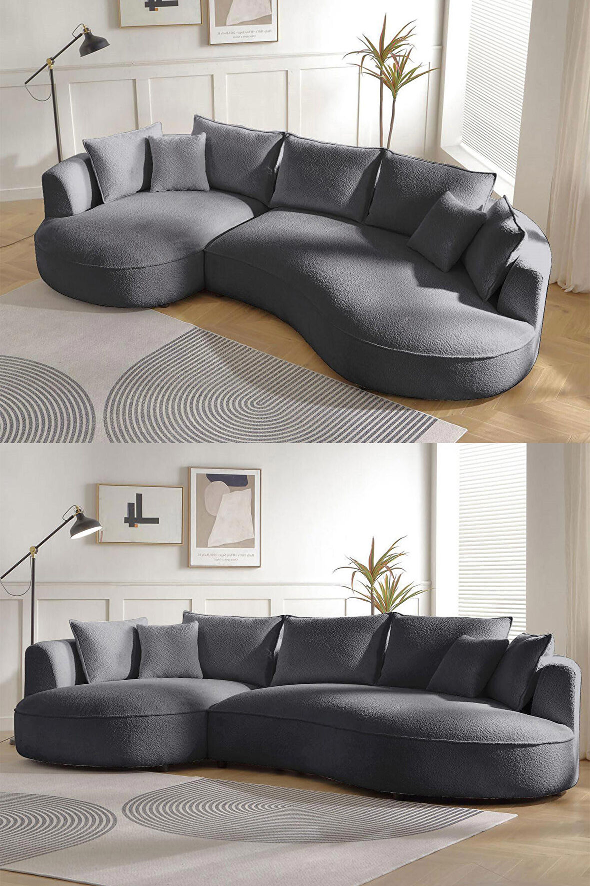 Eymense Venedik Köşe Koltuk Antrasit Sol Köşe