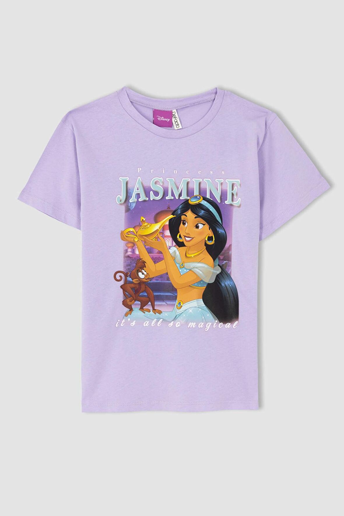 DeFacto Kız Çocuk Disney Prenses Kısa Kollu Tişört Y6612A622HSPR251