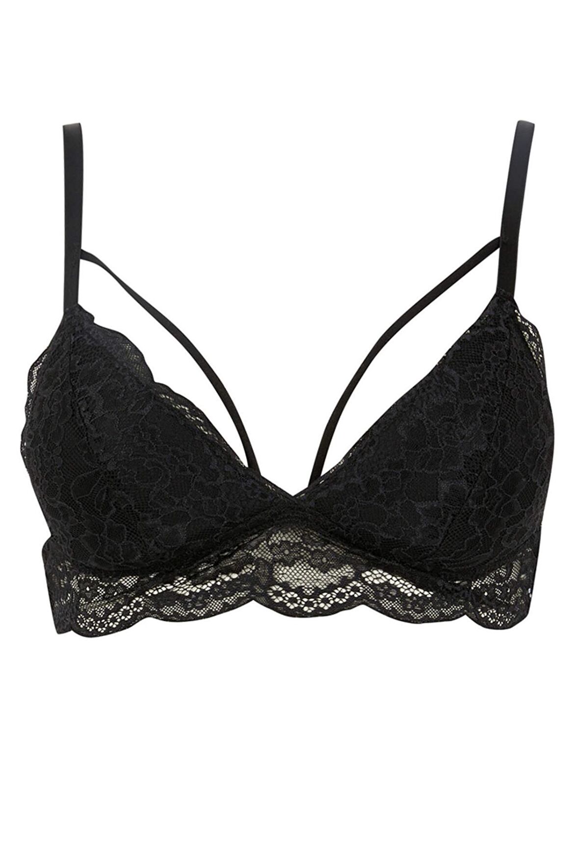 DeFacto Fall in Love Dantelli Pedli Triangle Bralet R6569AZ22AUBK27