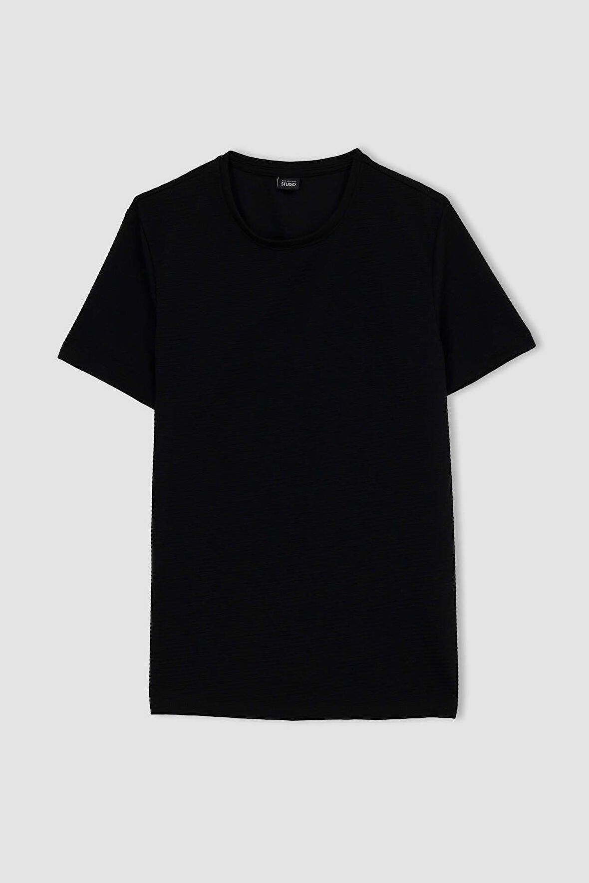 Slim Fit Bisiklet Yaka Tisört