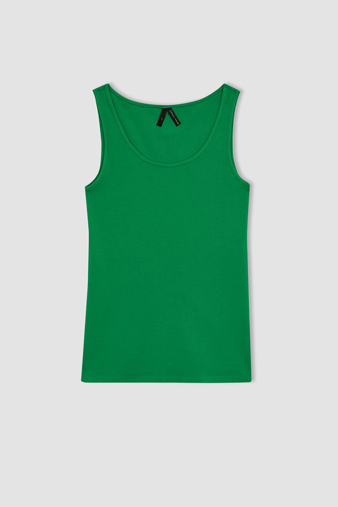 DeFacto Slim Fit Dar Kesim U Yaka Basic Düz Atlet I1059AZ23SMGN448
