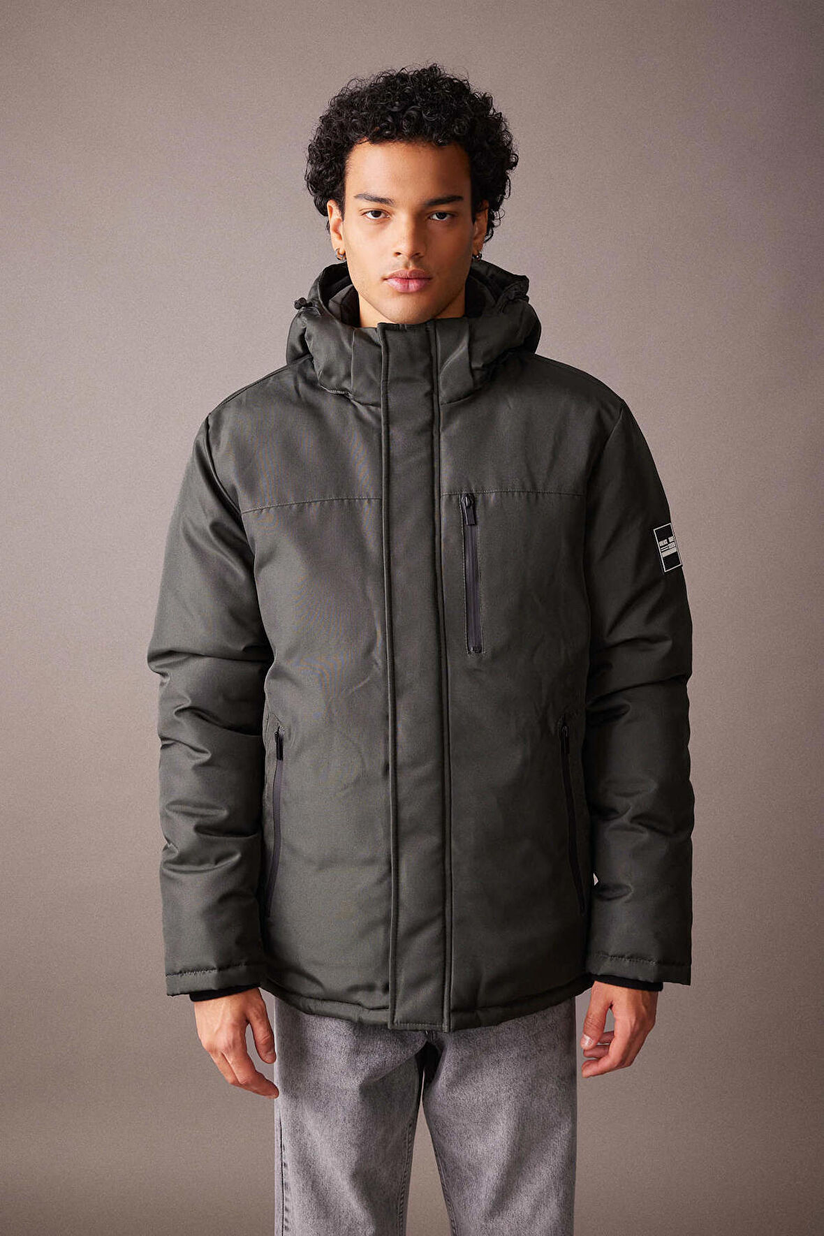 DeFacto Su İtici Regular Fit Kapüşonlu Mont U4206AZ23WNKH412