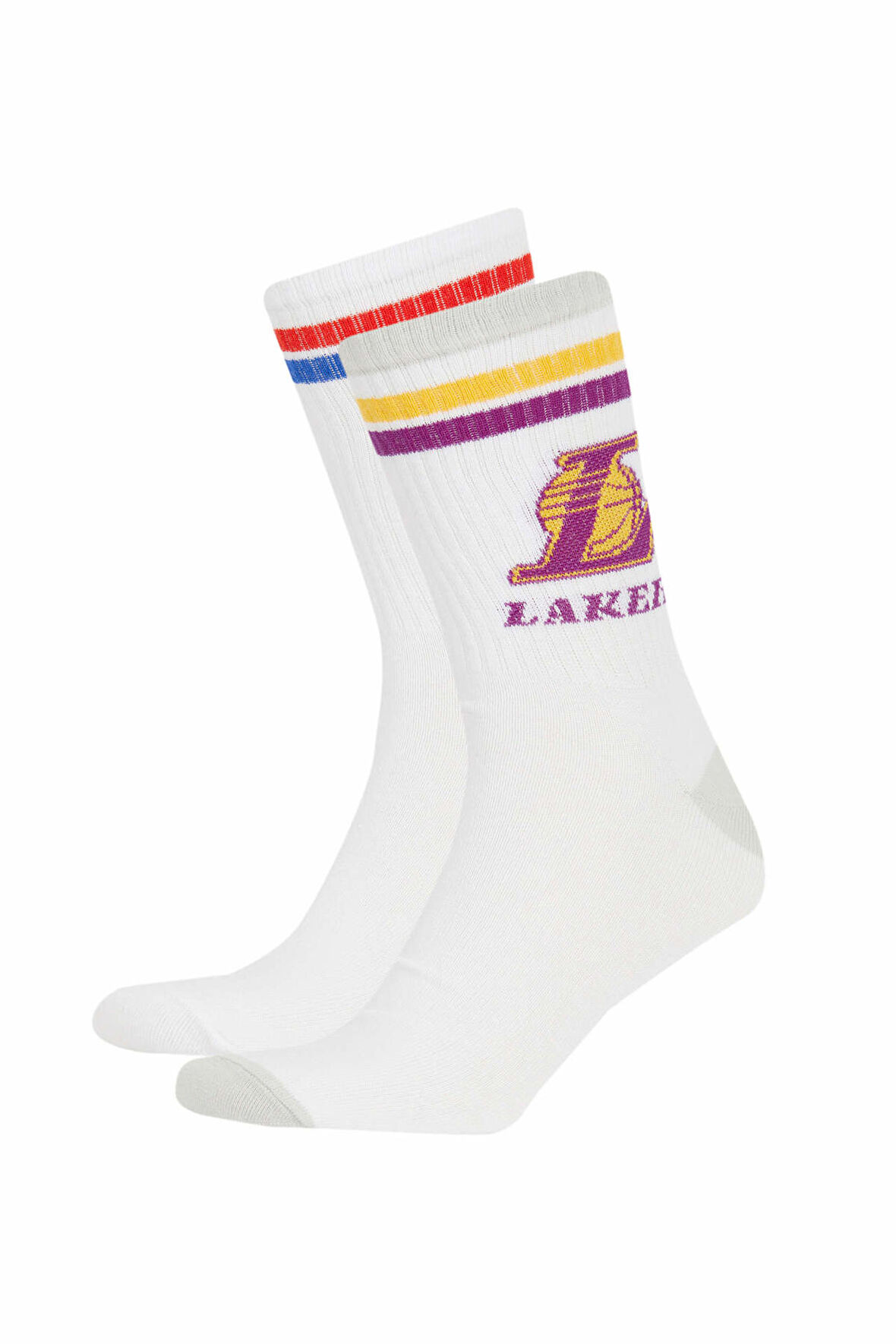 Erkek NBA Current Teams 2'li Pamuklu Uzun Çorap