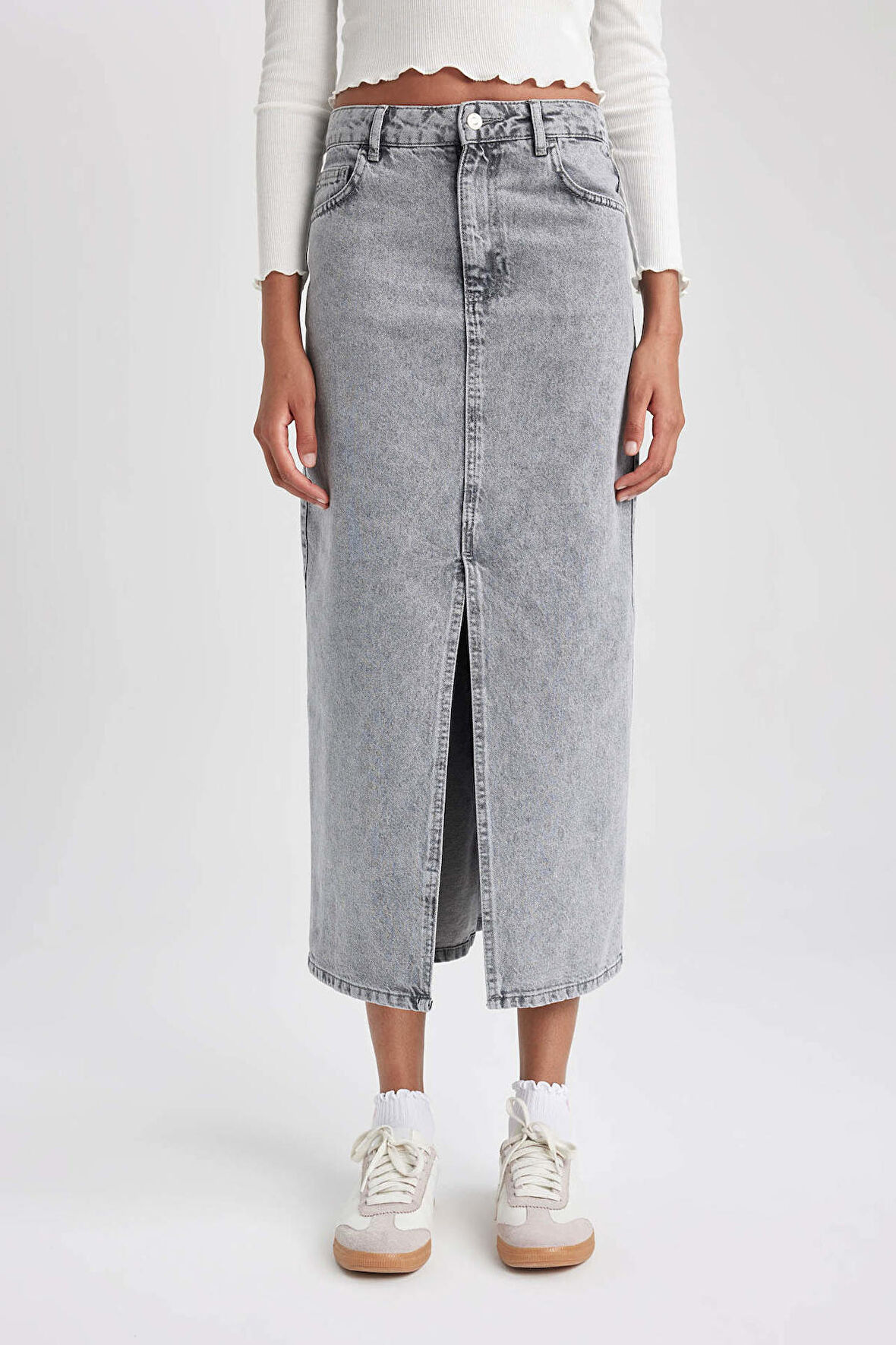 DeFacto Long  Fit Jean Uzun Etek A9585AX23AUNM55