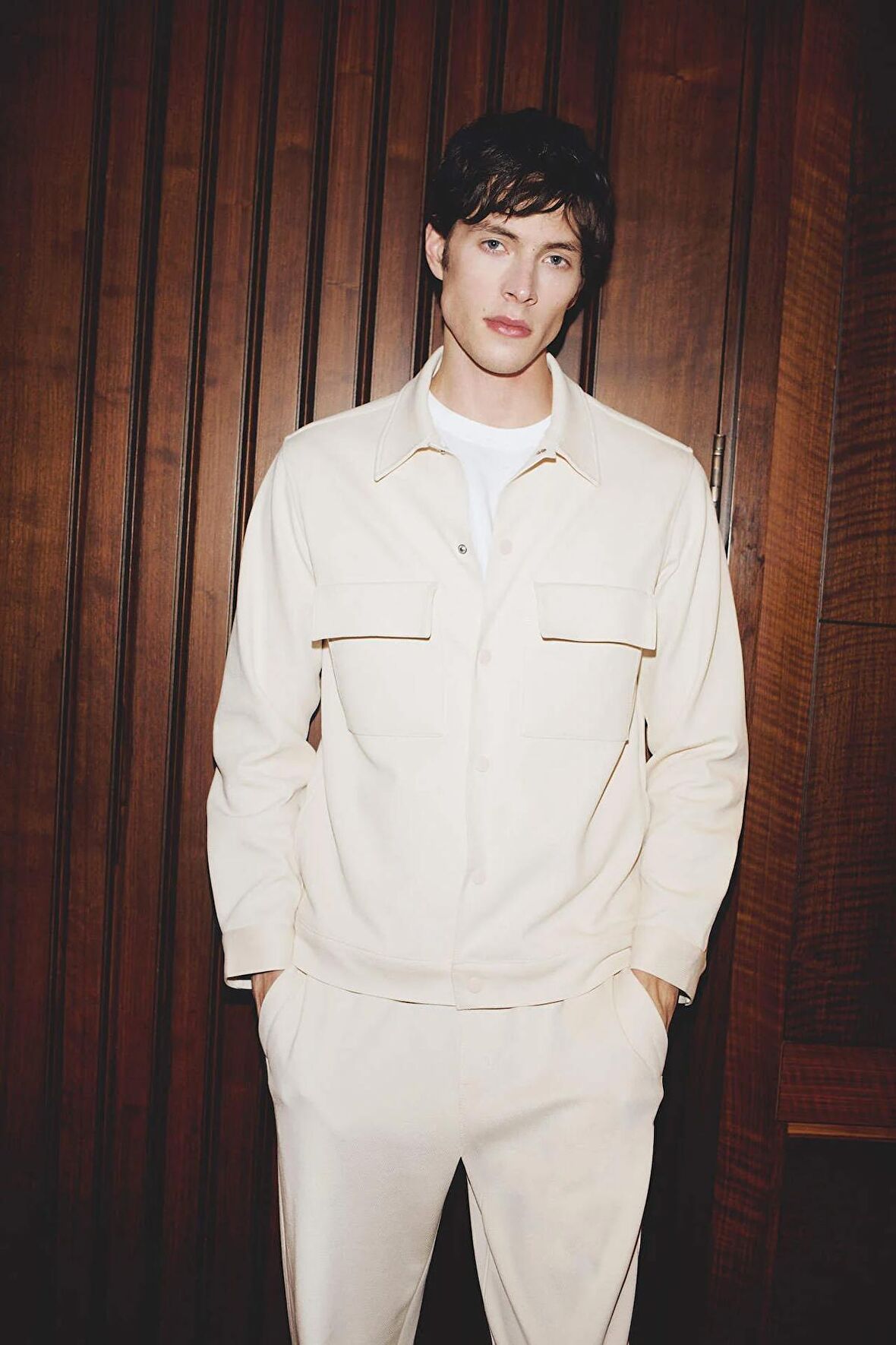 DeFacto Polo Yaka Çıtçıt Kapamalı Cepli Gömlek Ceket Z5178AZ24SPBG144