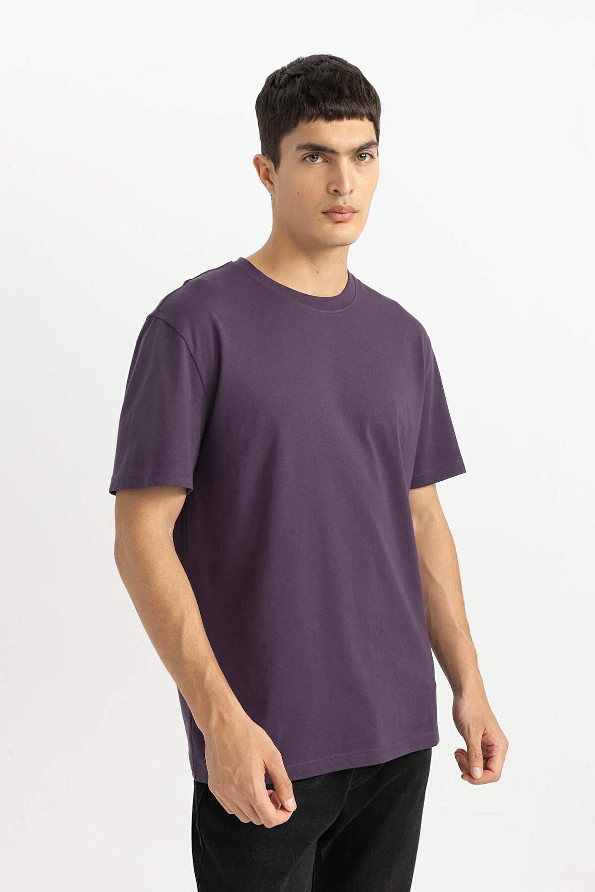 DeFacto New Regular Fit Bisiklet Yaka Kısa Kollu %100 Pamuk Basic Tişört V7699AZ24SPPR187
