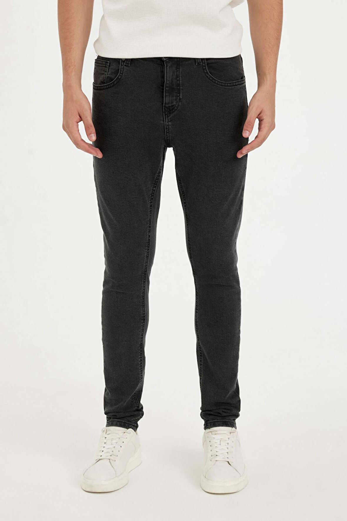 Super Skinny Ekstra Dar Kalıp Normal Bel Ekstra Dar Paça Jean Pantolon