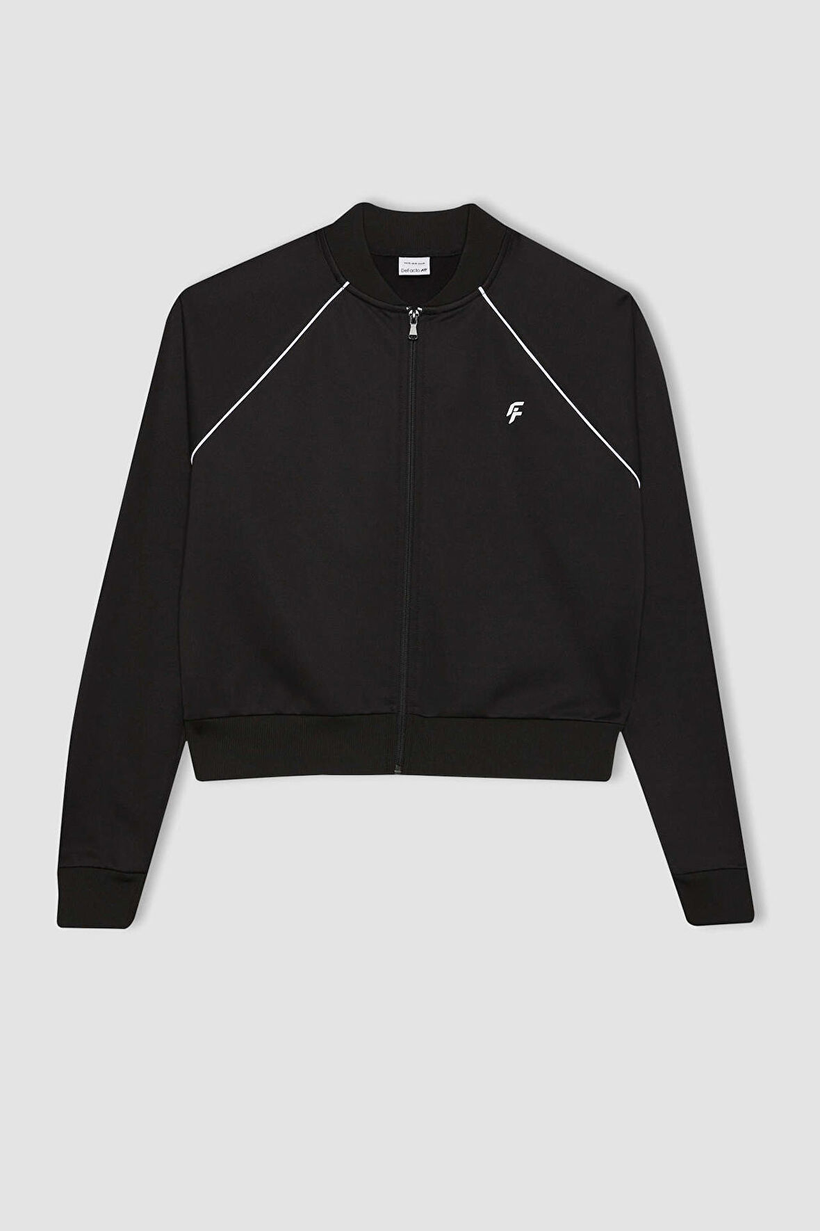 DeFactoFit Standart Fit Çift Cepli Pike Sporcu Hırka B3984AX24SPBK81