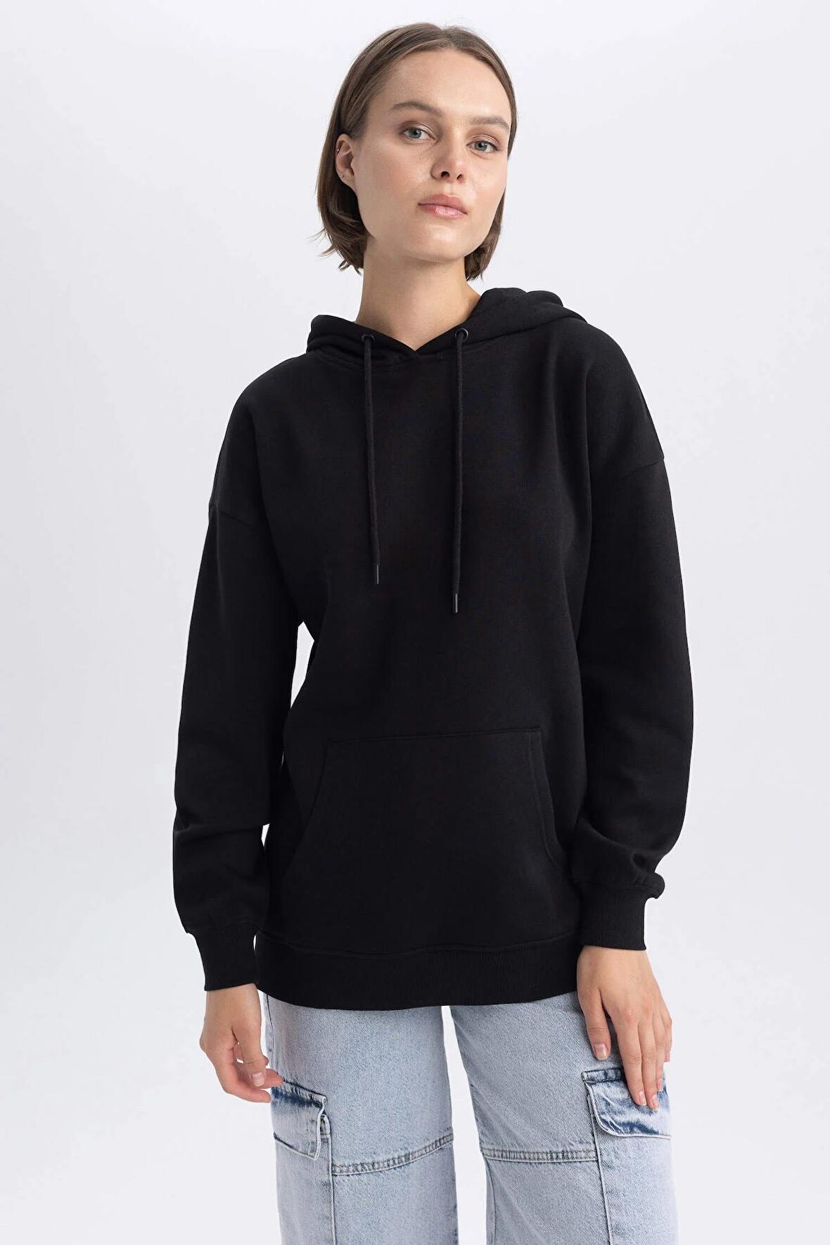 M3417AZ/BK81 Defacto Kadın Sweat BLACK
