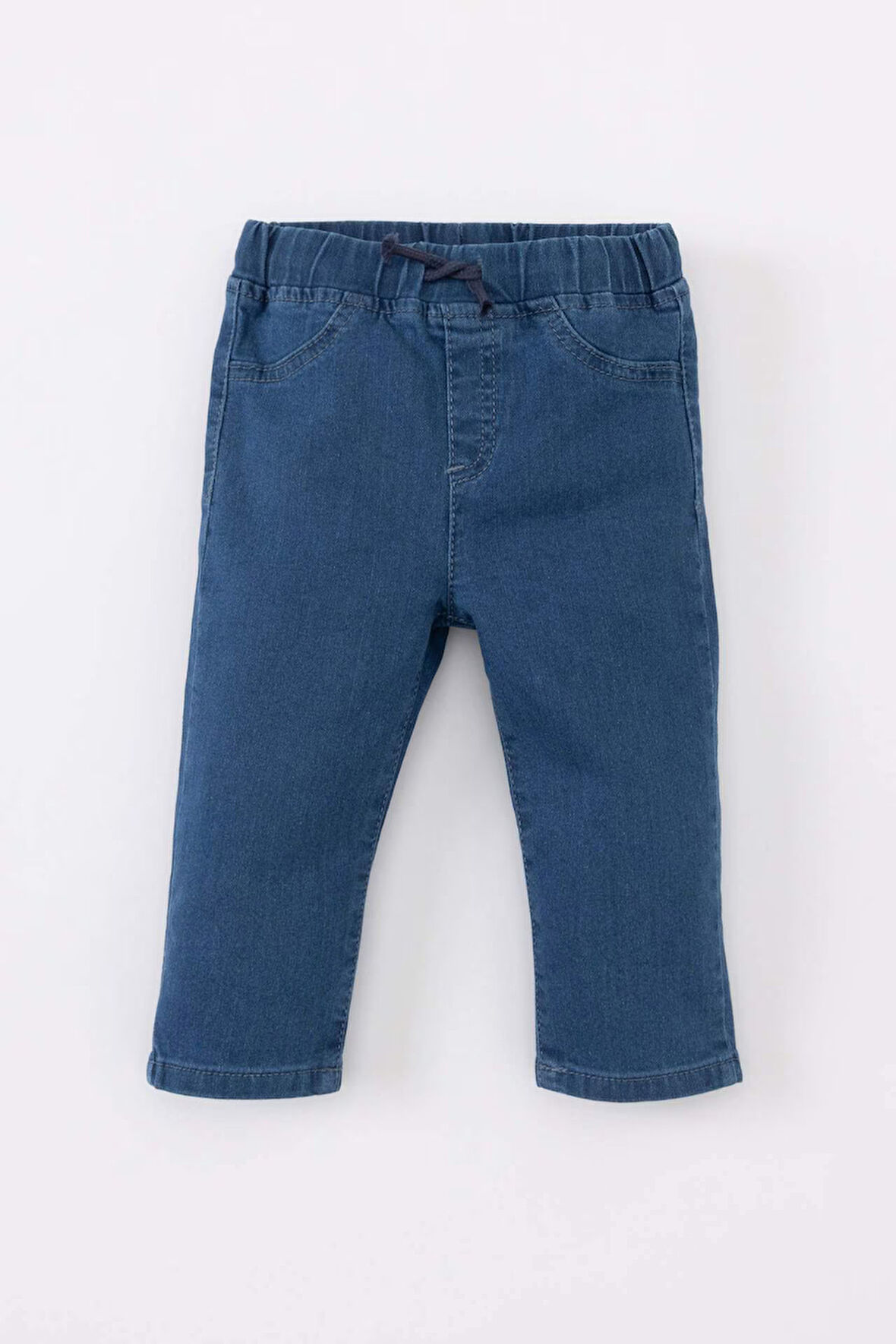Erkek Bebek Düz Paça Jean Basic Pantolon