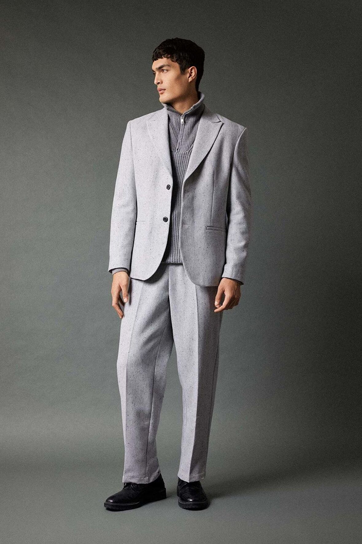 DeFacto Klasik Pantolon Wide Leg Basic Düz Geniş Bol Paça B9492AX23WNGR377