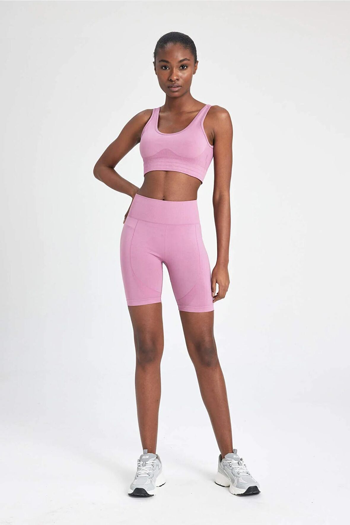 DeFactoFit Biker Beli Saran Seamless Sporcu Biker B4569AX24SPPR490