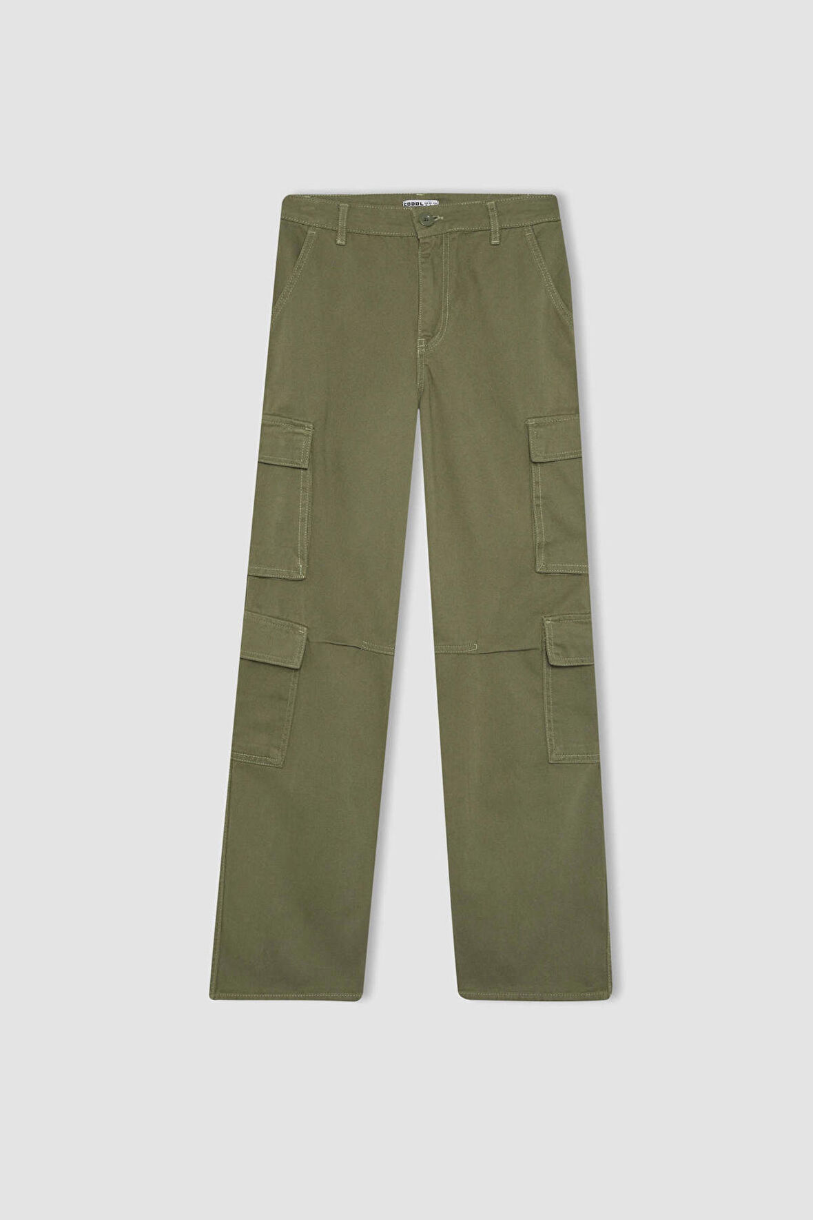 Coool Straight Fit Kargo Gabardin Pantolon