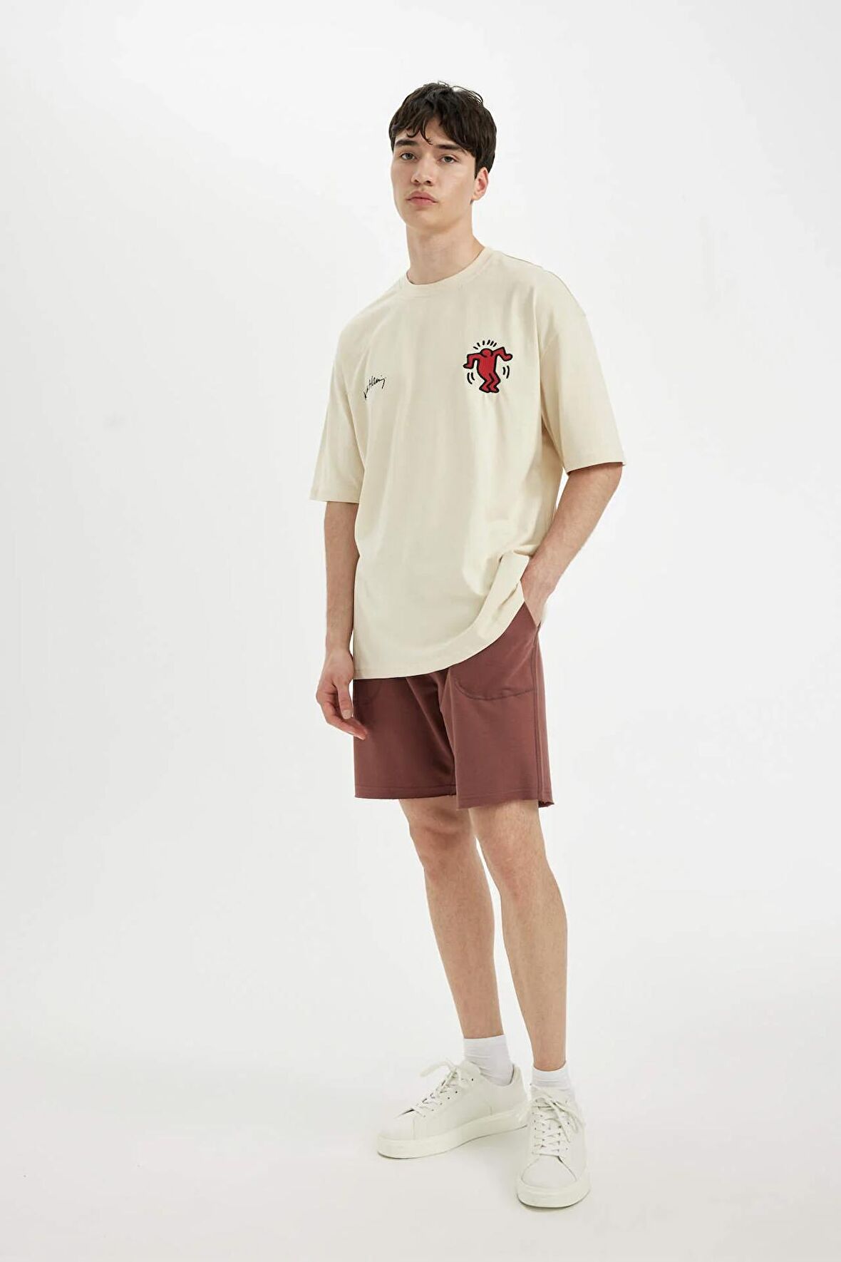 DeFacto Slim Fit Dar Paça Şort B8673AX24SMBN576