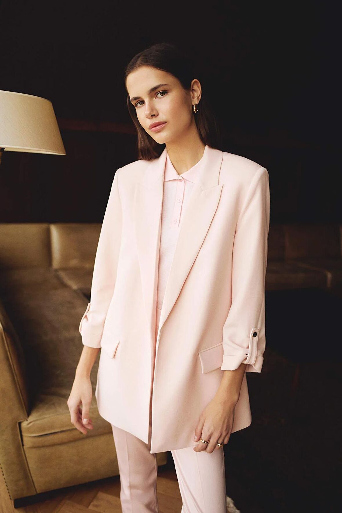 DeFacto Regular Fit Ceket Yaka Basic Blazer Ceket C3215AX24SMPN638