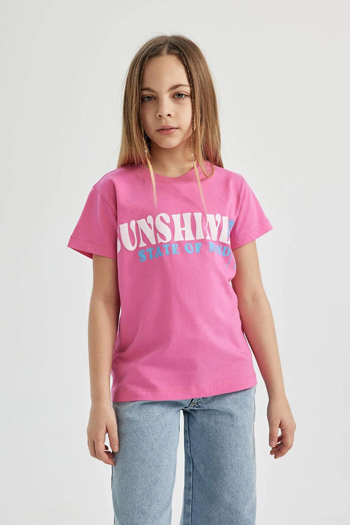 Kız Çocuk Regular Fit Kısa Kollu Tişört