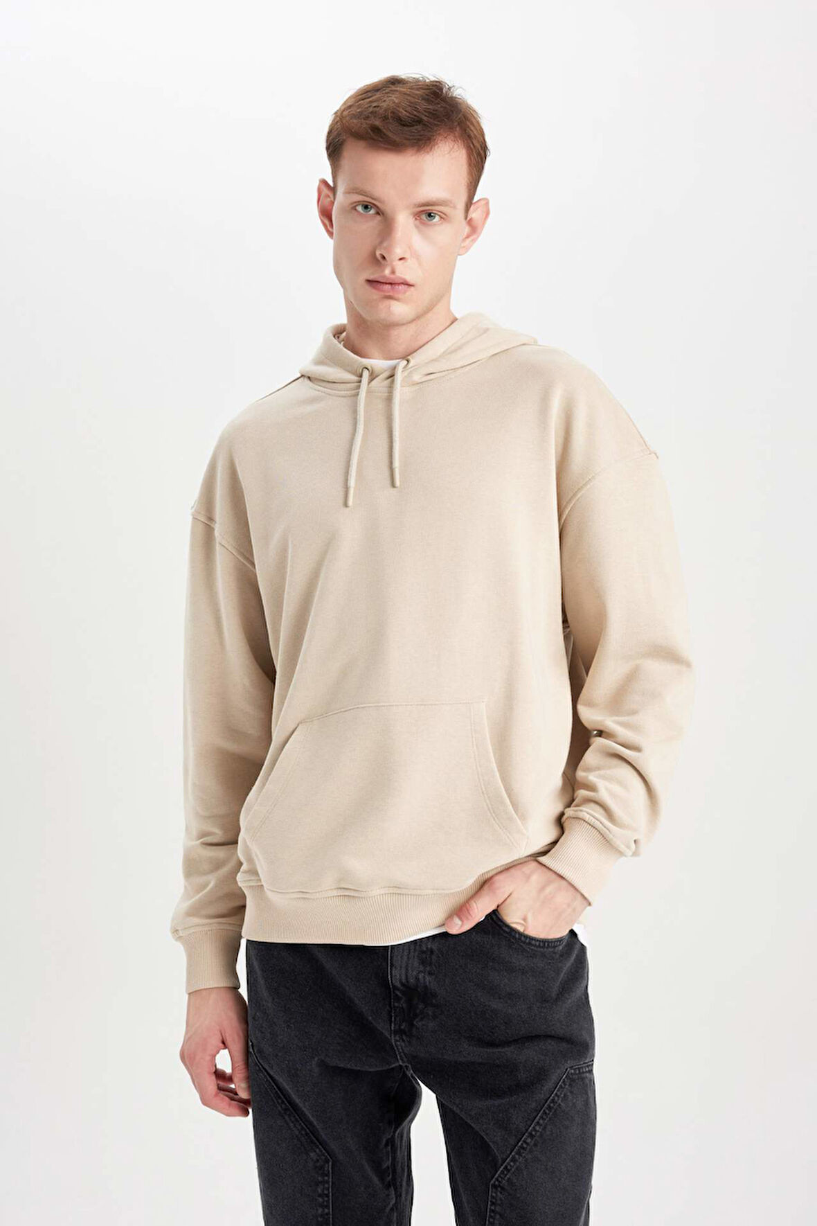Oversize Geniş Kalıp Kapüşonlu Sweatshirt