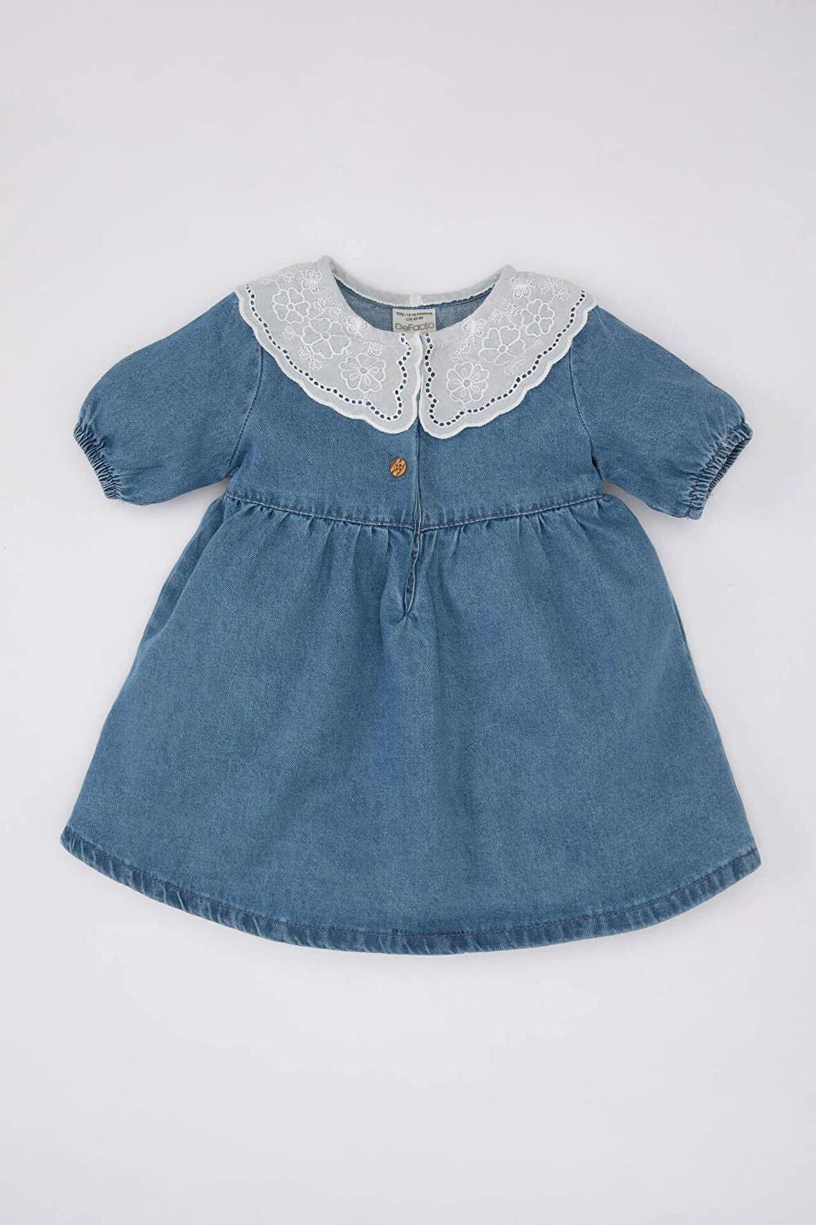 DeFacto Kız Bebek Kısa Kollu Jean Elbise C3577A524SMNM28