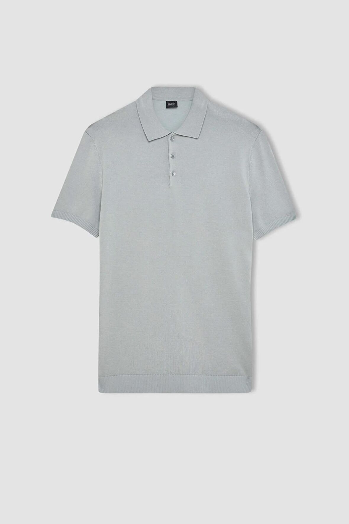 DeFacto Slim Fit Dar Kesim Kısa Kollu Basic Düz Triko Polo Tişört Y5369AZ24SMGR130