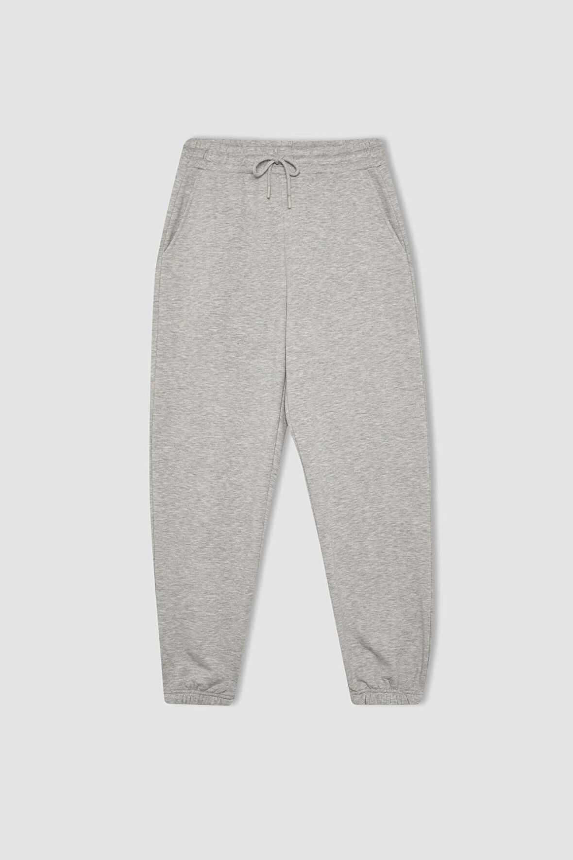 DeFacto Standart Fit Kalın Jogger Eşofman Altı Bel Paça Lastikli Basic Düz Uzun Boy S7370AZ24SPGR256